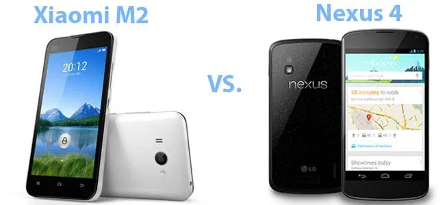 xiaomi m2 vs google nexus 4