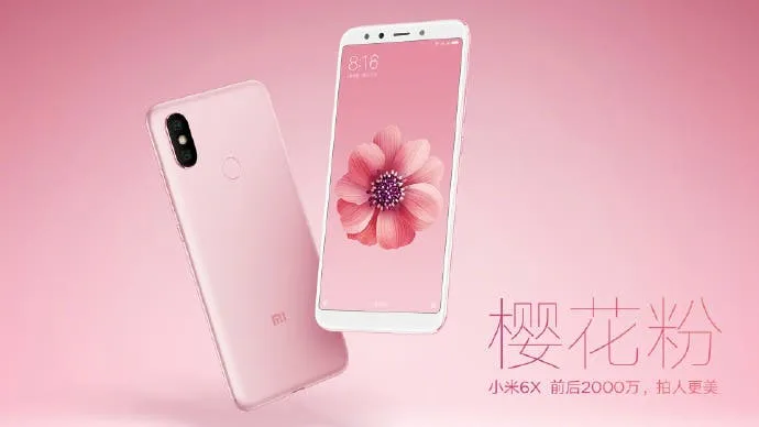xiaomi mi 6x cherry powder