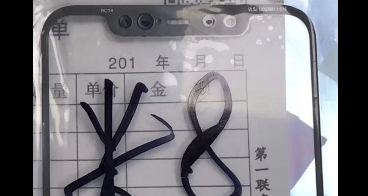 xiaomi mi 8 front panel a