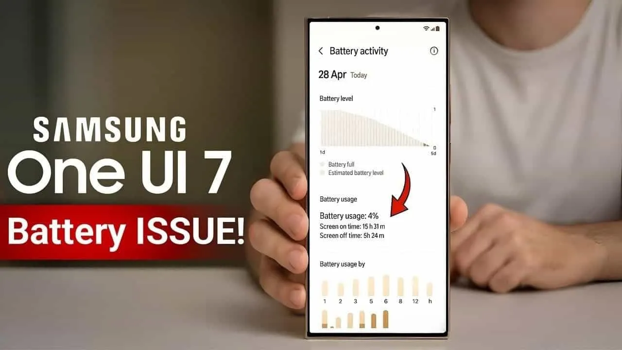 samsung one ui 7 battery drain i