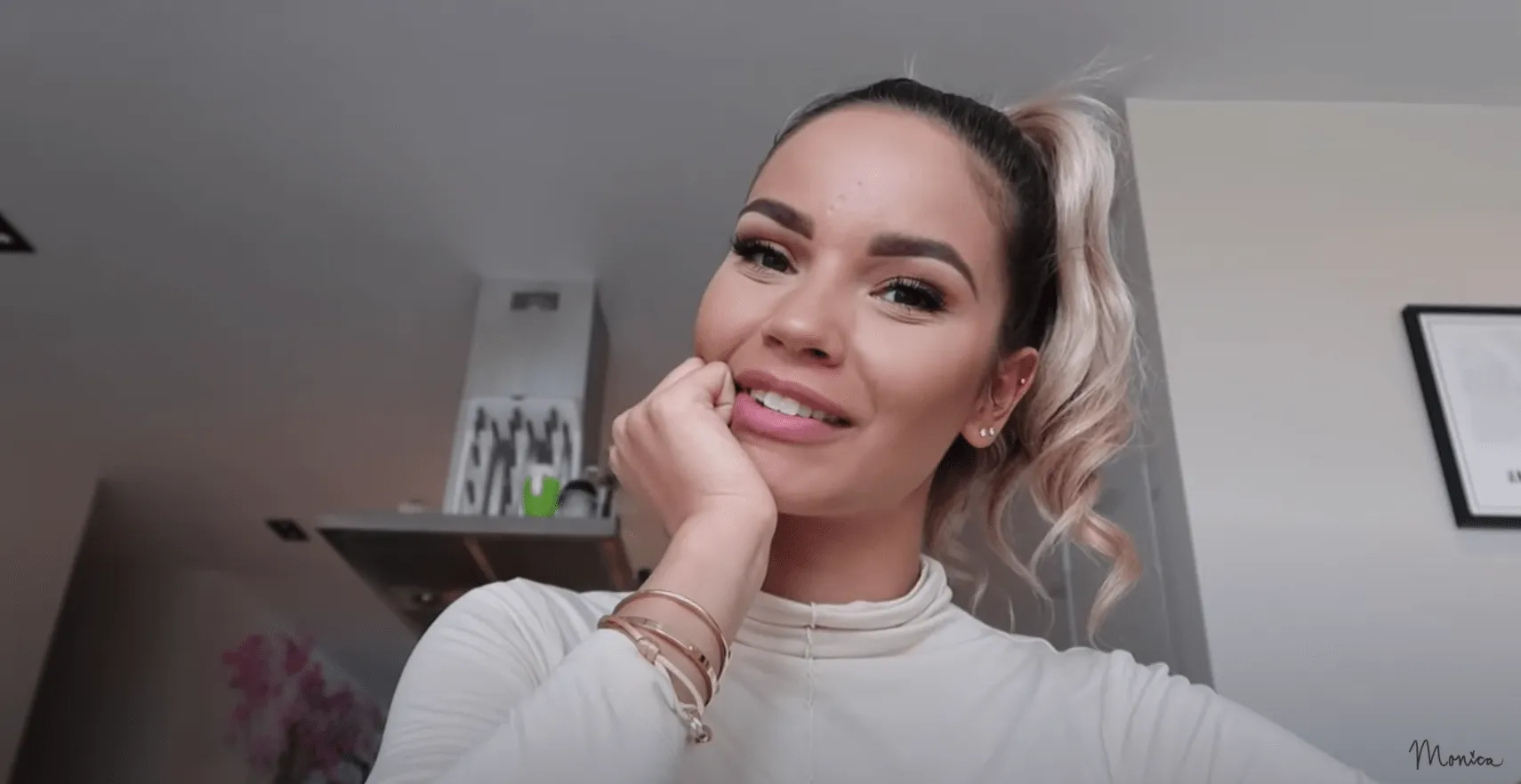 Awkward: Monica Geuze komt tijdens date haar ex vriend tegen