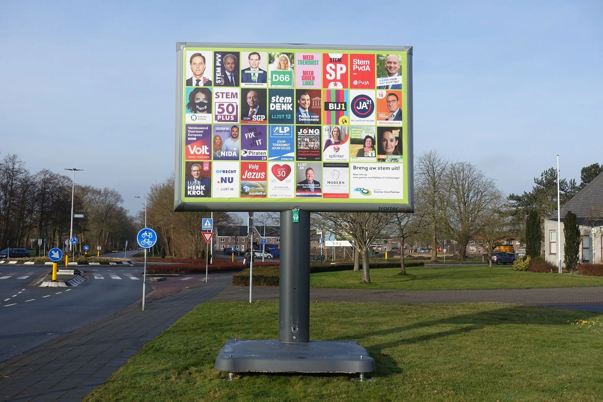 archieffoto verkiezingsbord middelharnis