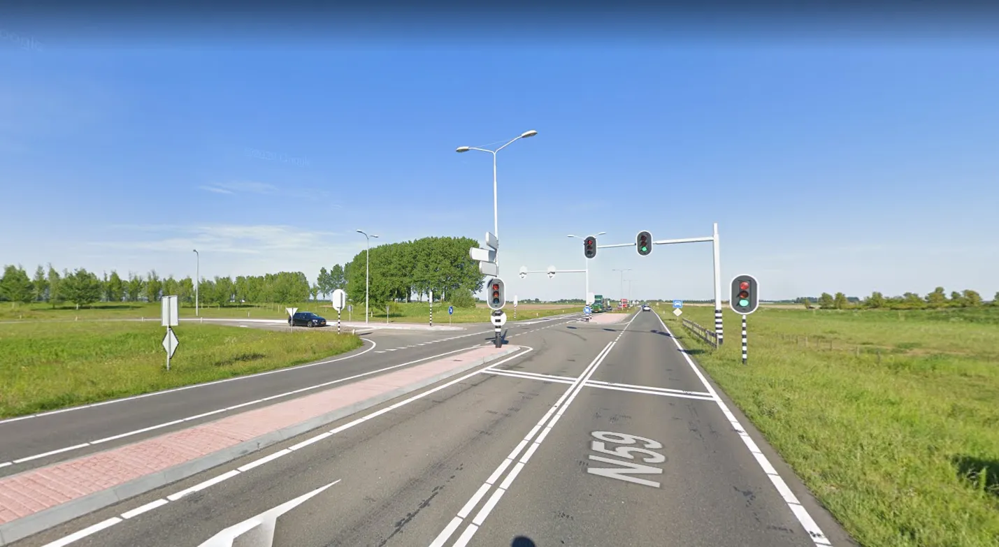 n59 de tille verkeerslichten stoplichten