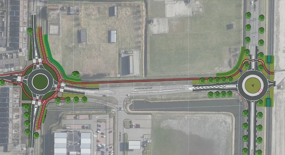Zuidelijke Randweg Middelharnis tijdelijk afgesloten