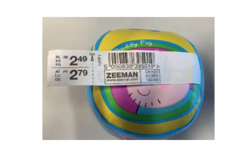 zeeman peppa pig bal