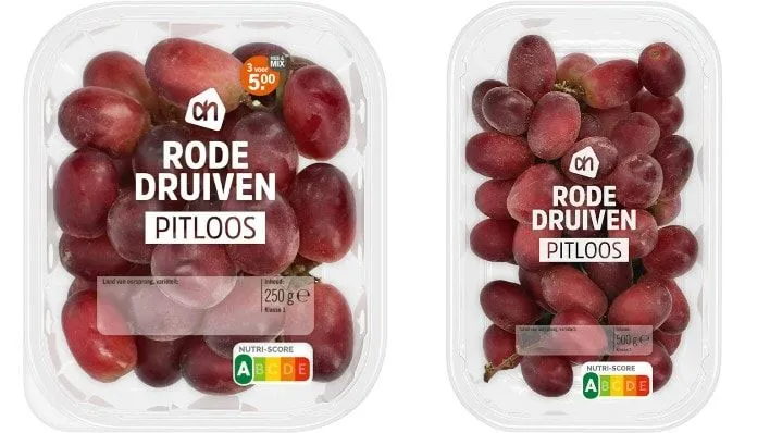 Terugroepacties voor rode druiven van Albert Heijn