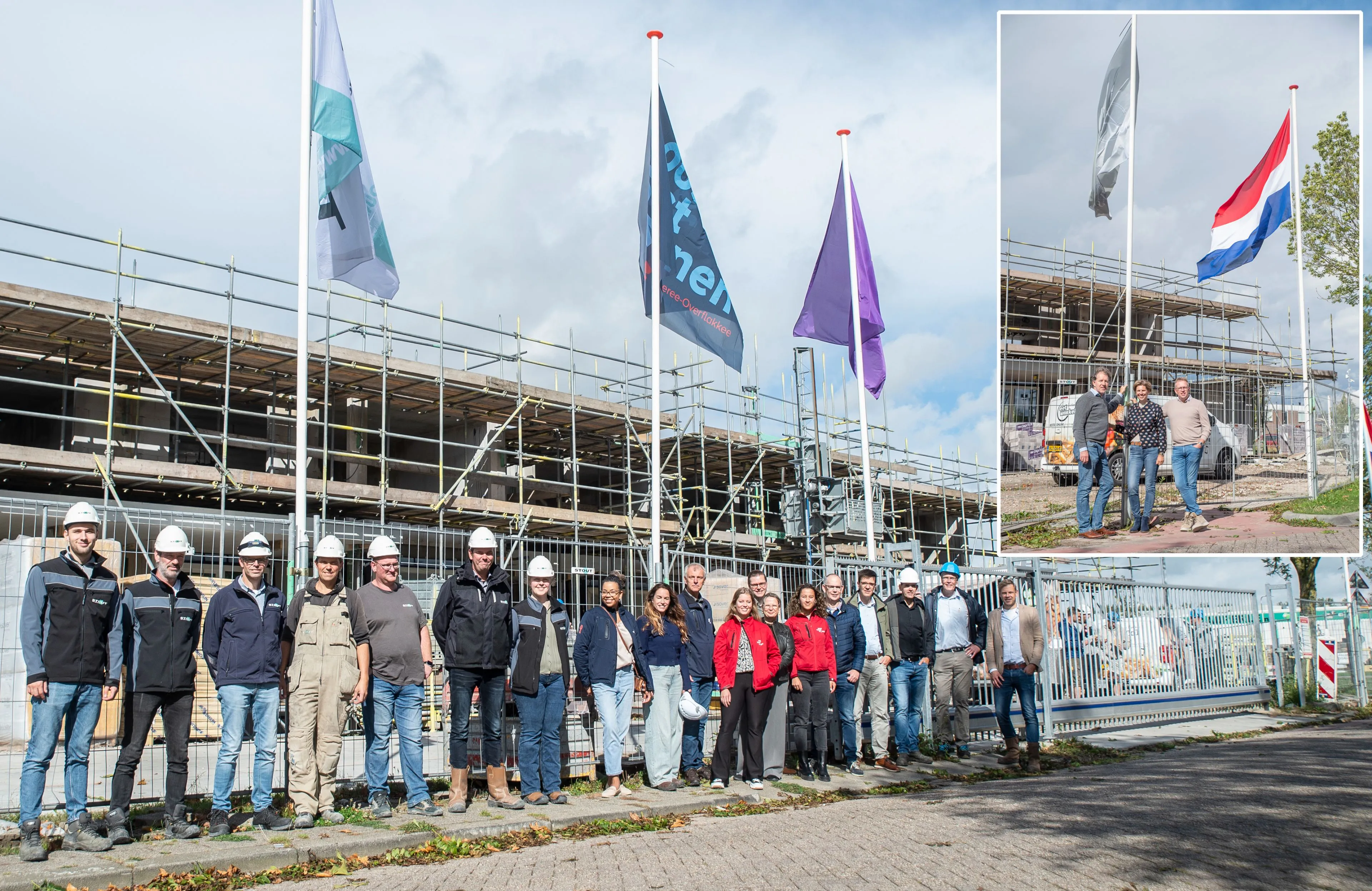 Bouw appartementencomplex Eisenhowerlaan Oude-Tonge bereikt hoogste punt