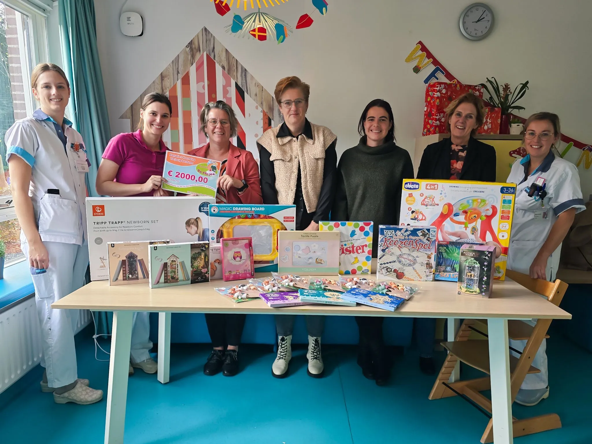 Speeltuin De Flipjes doneert aan Kinderafdeling