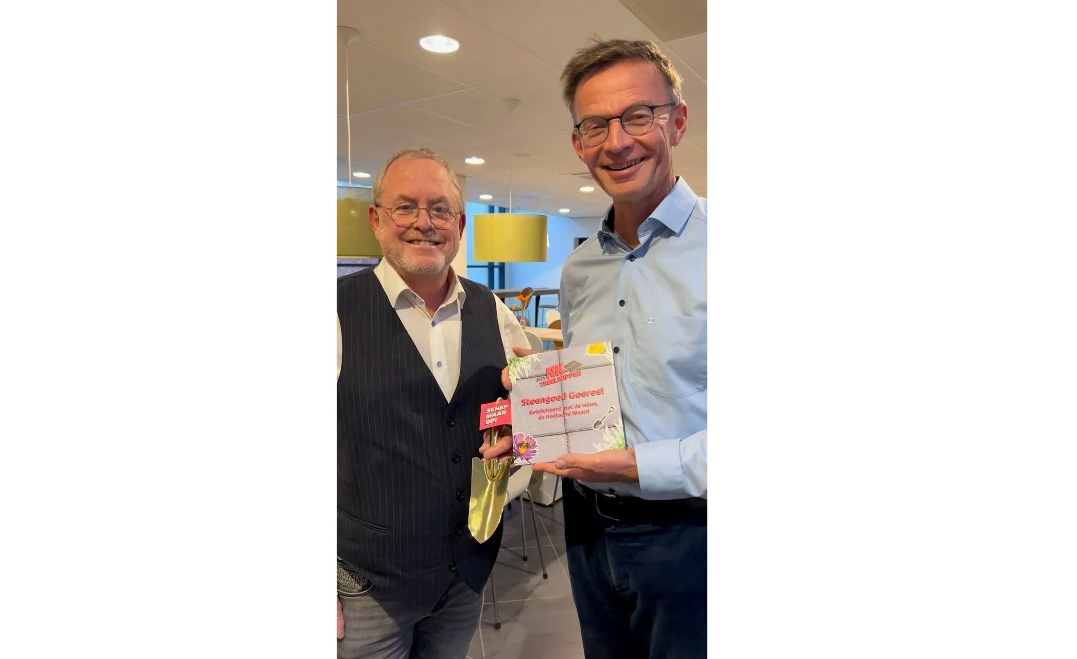 Goeree-Overflakkee wint opnieuw van de Hoeksche Waard bij NK Tegelwippen