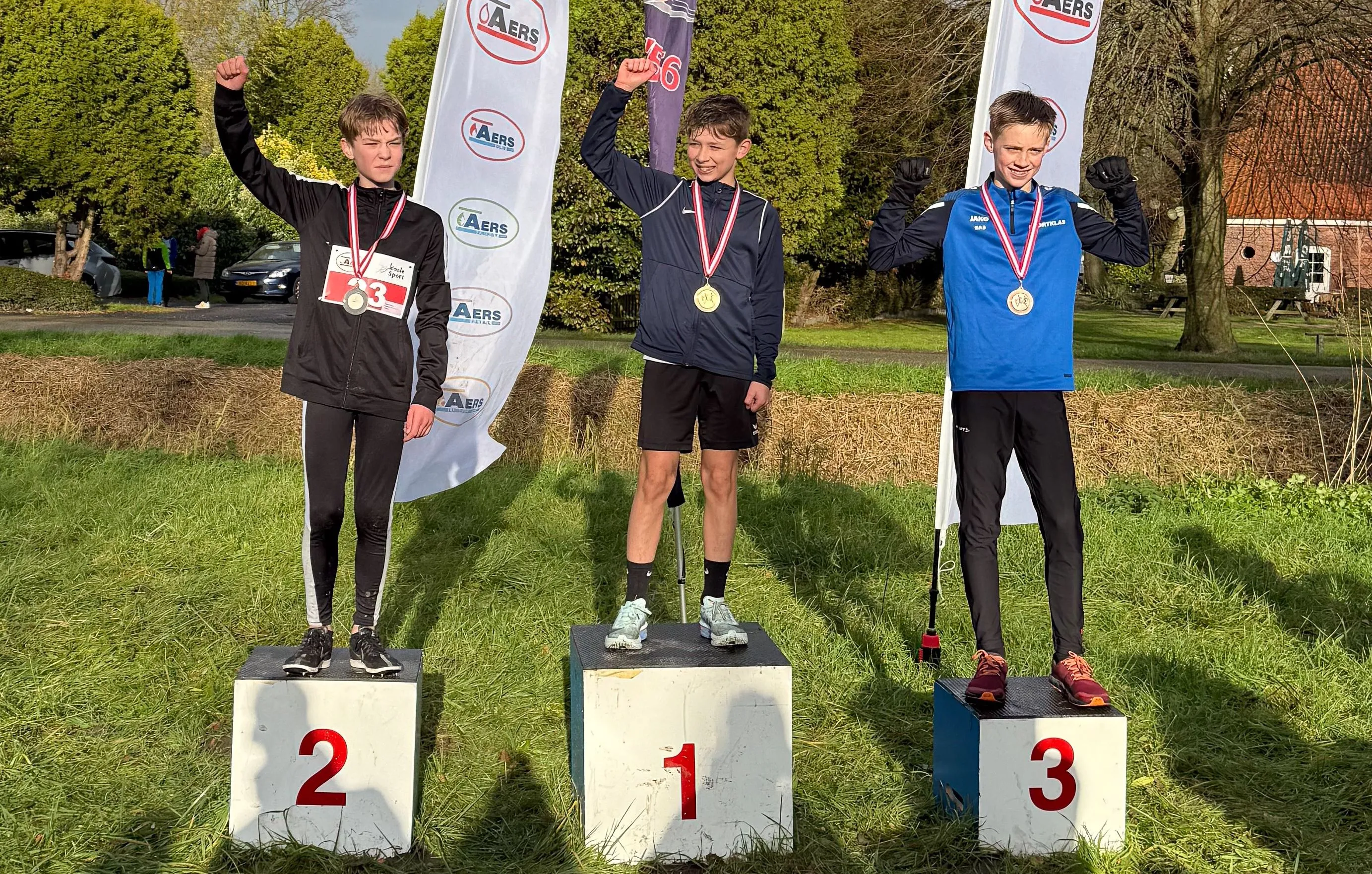 Podiumplaats voor AV Flakkee-atleet Merlijn Witvliet bij Inkelcross