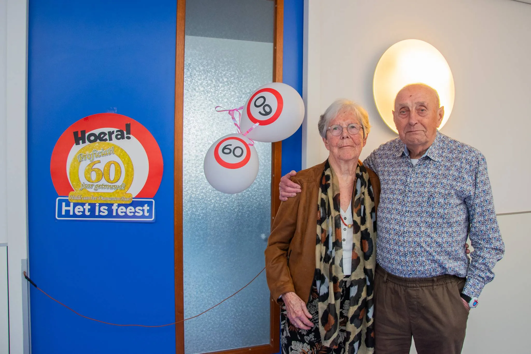 Wim en Jannie de Vos diamant getrouwd
