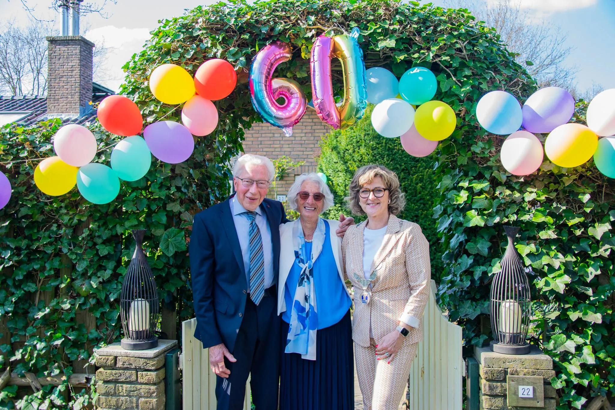 Wim en Nel vieren diamanten huwelijk met burgemeester