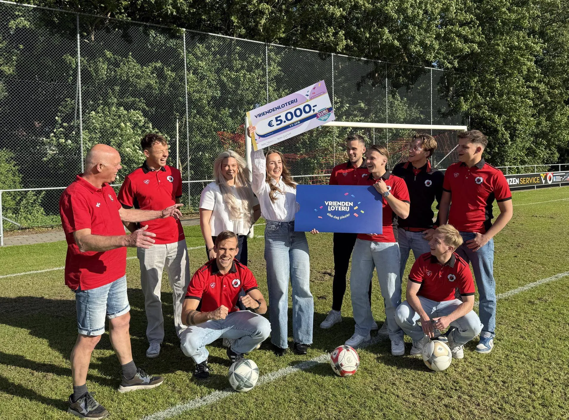 VriendenLoterij steunt voetbalvereniging OFB met 5.000 euro
