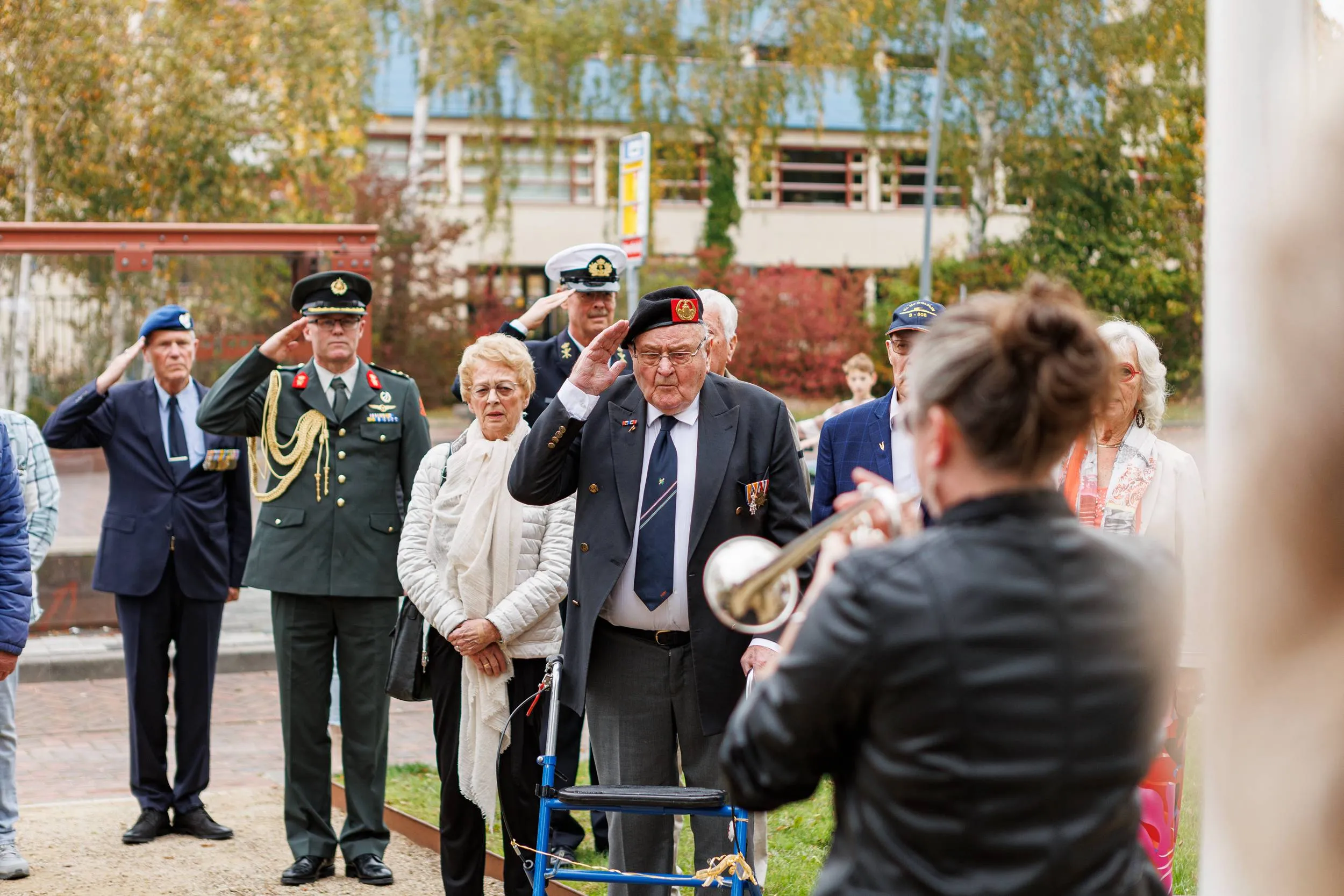 Warme bijeenkomst voor veteranen op het eiland
