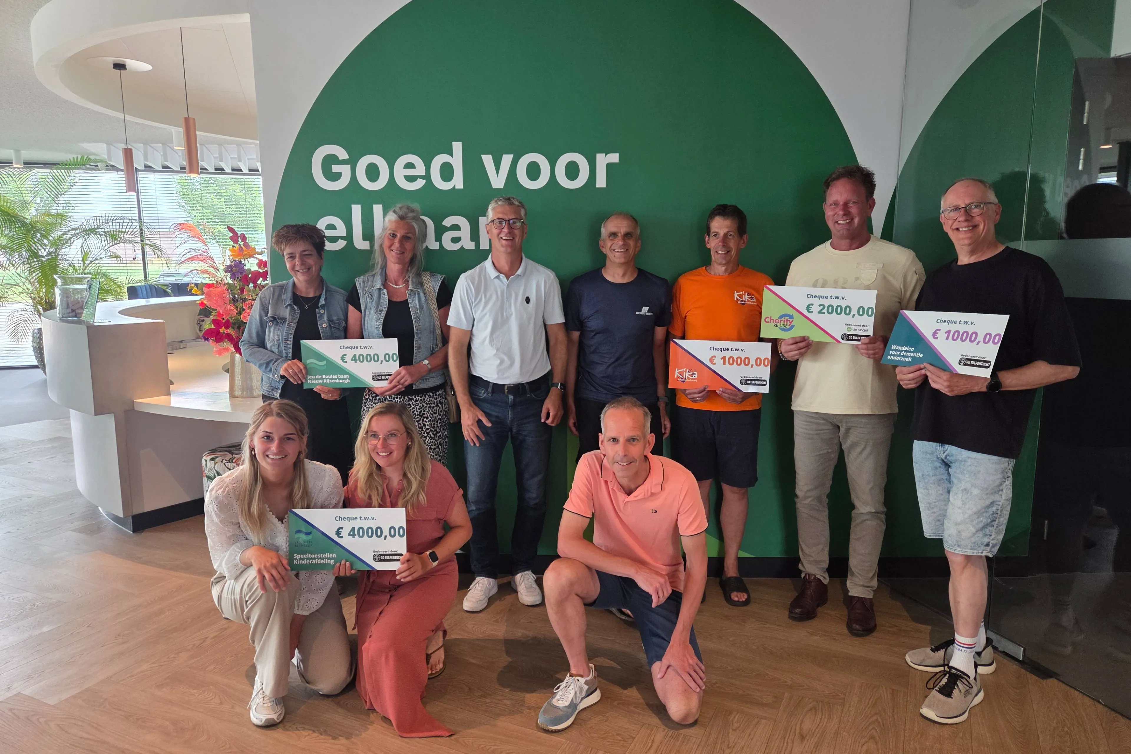 € 12.000 voor vijf goede doelen dankzij Goeree-Overflakkee Tulpentocht