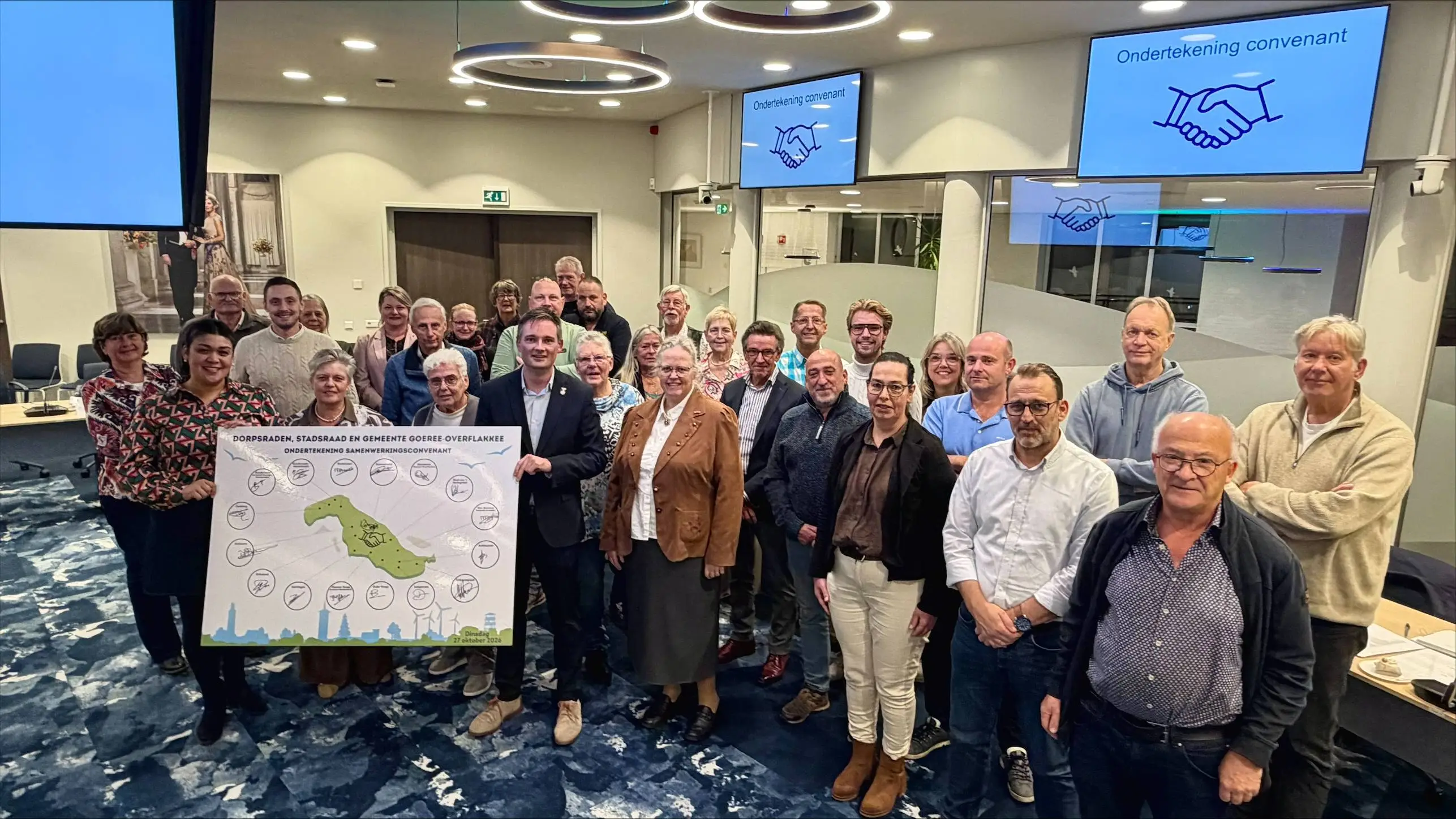 28102026 Ondertekening samenwerkingconvenant dorpsraden, stadsraad en gemeente Goeree-Overflakkee