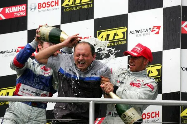 How do Lewis Hamilton and Frederic Vasseur know each other?