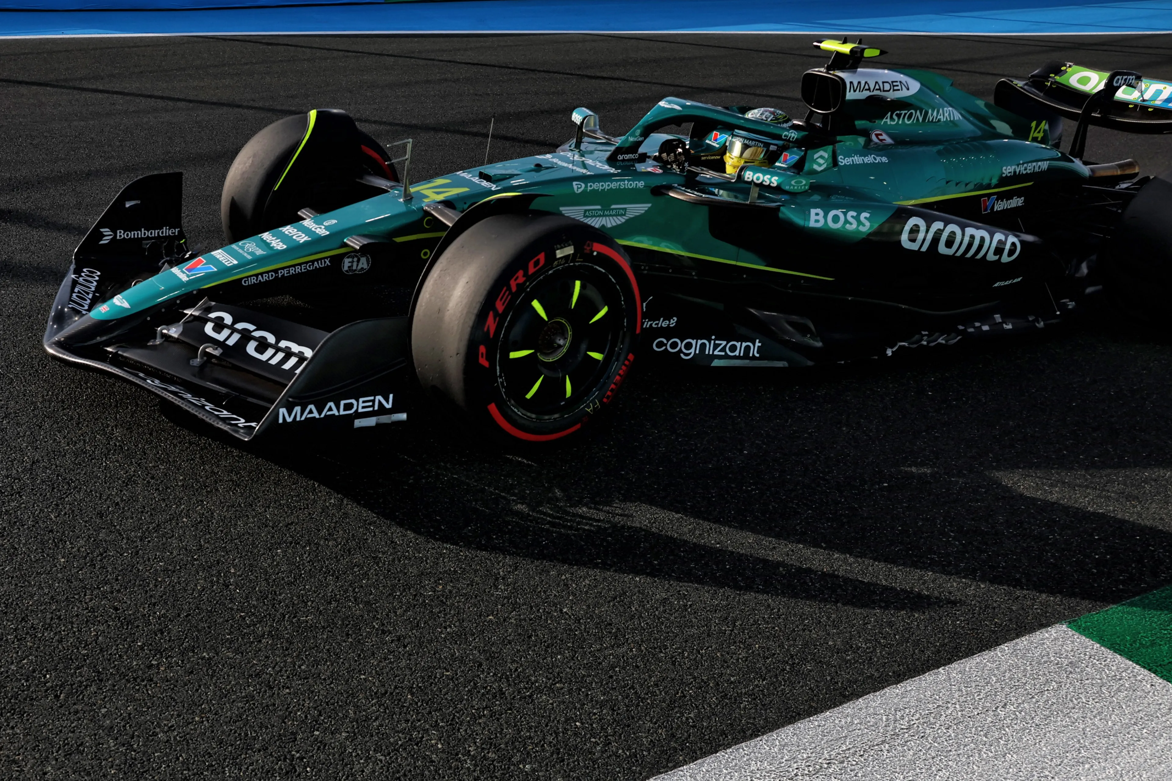 aston martin alonso jeddah car