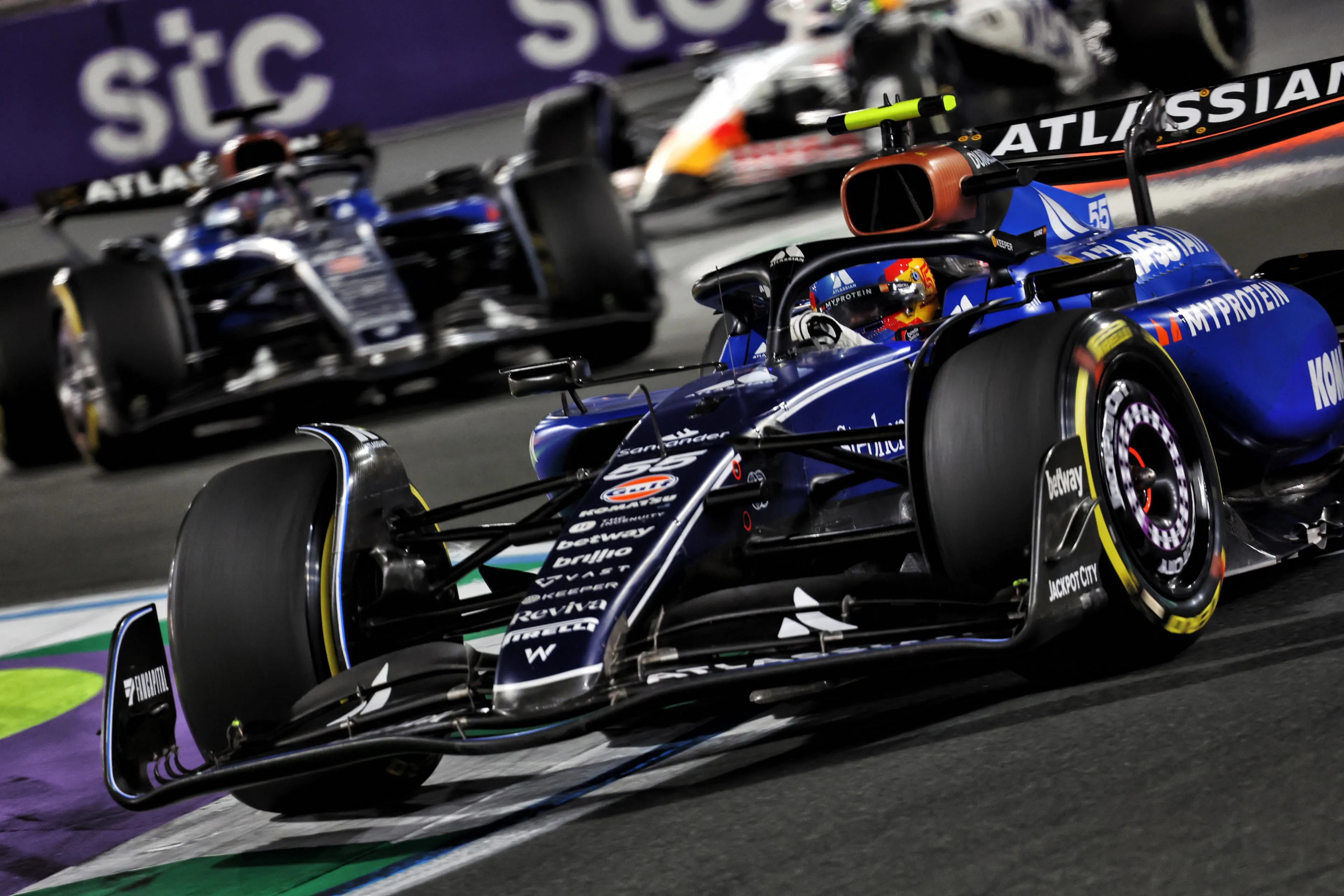 sainz drs train jeddah