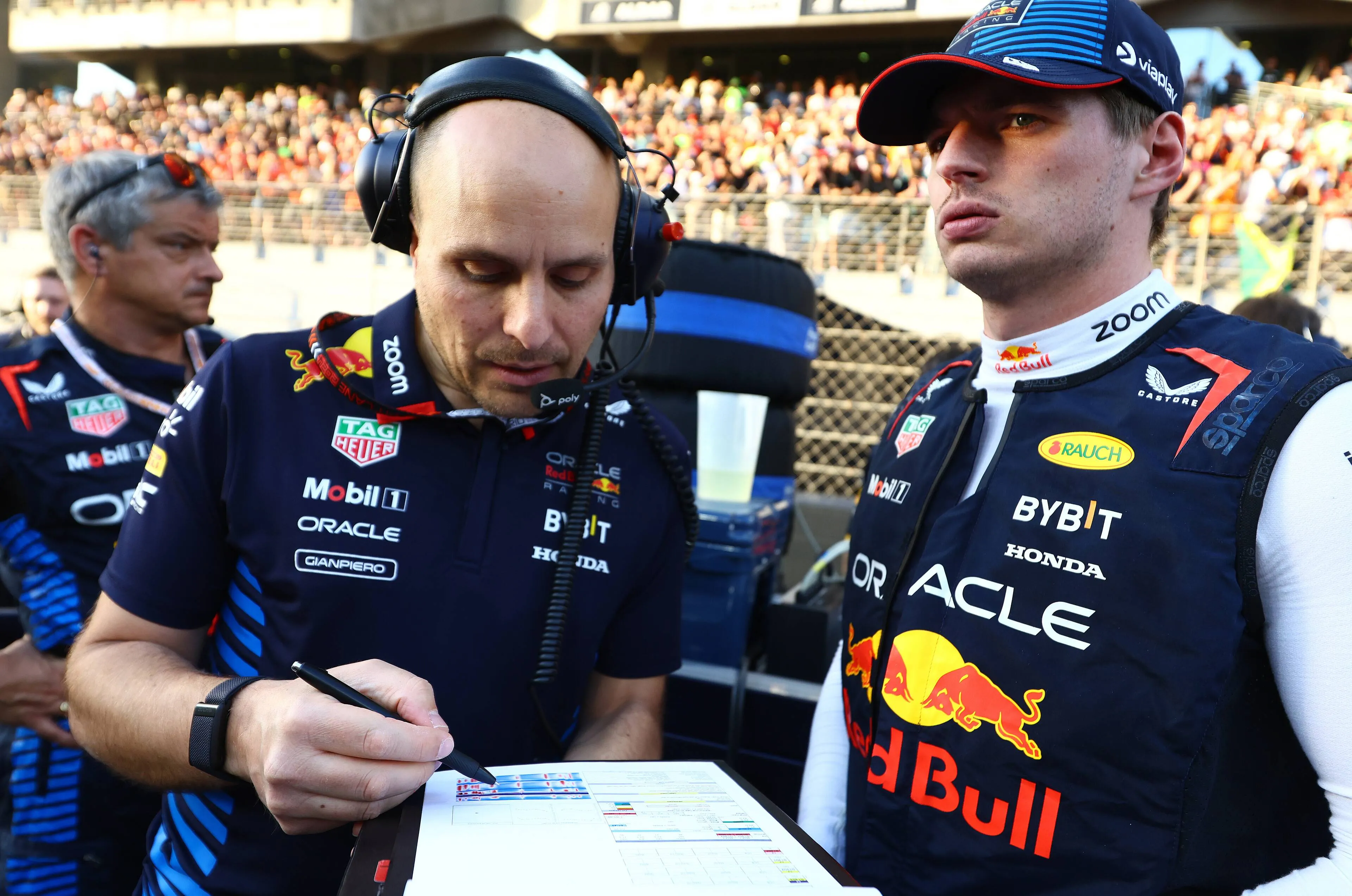 Max Verstappen en Gianpiero Lambiase