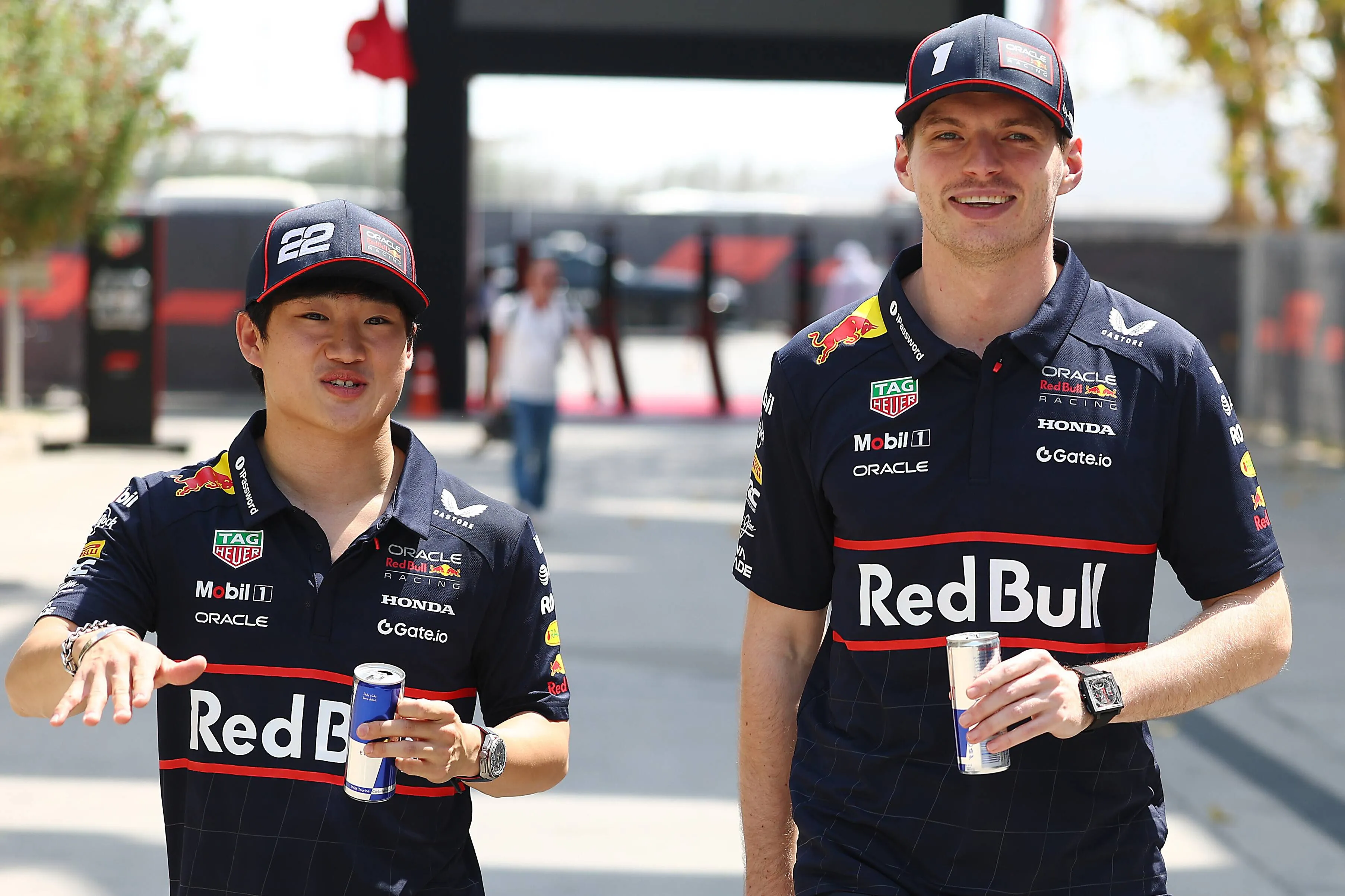 Max Verstappen and Yuki Tsunoda