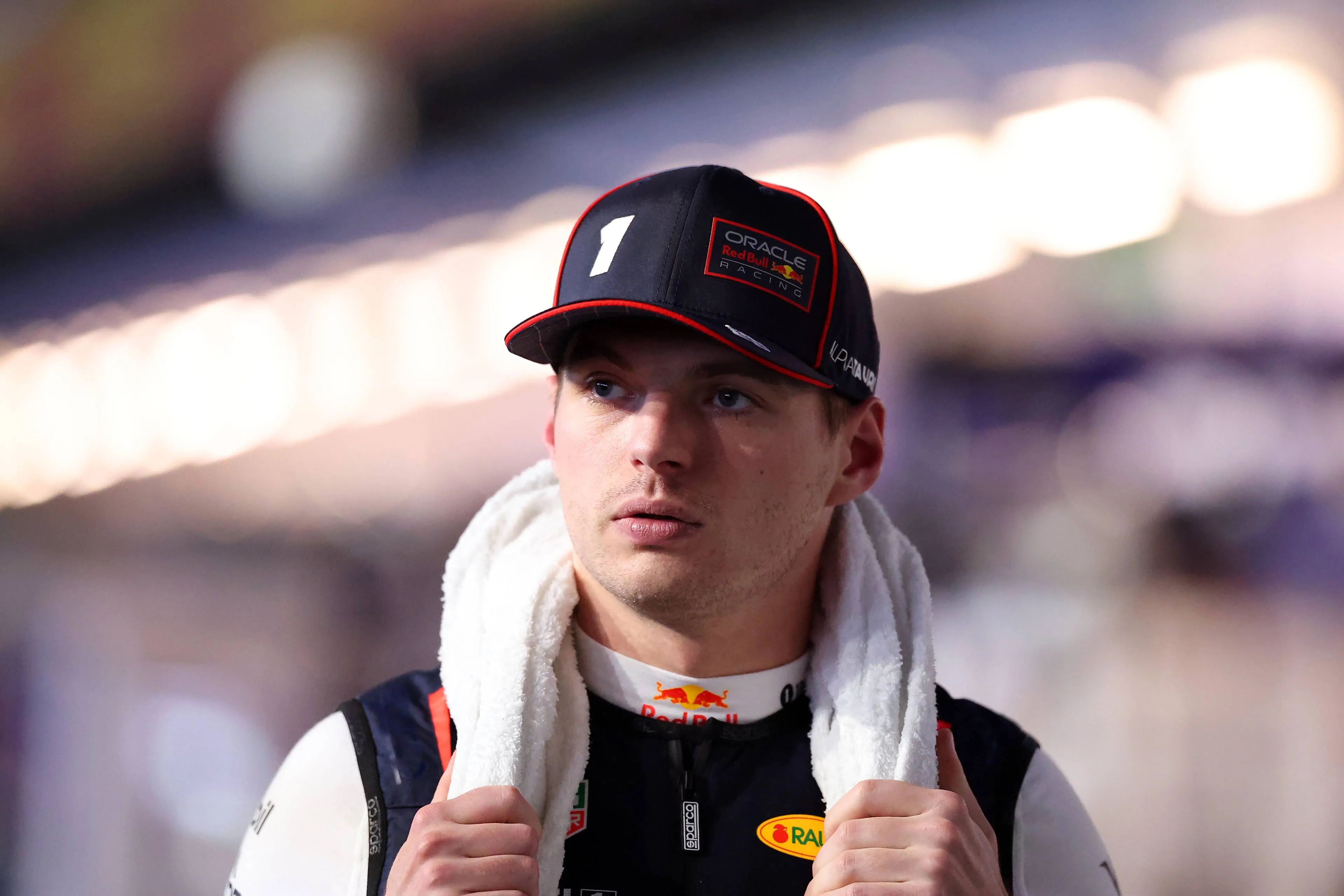 Max Verstappen na de F1-race in Jeddah