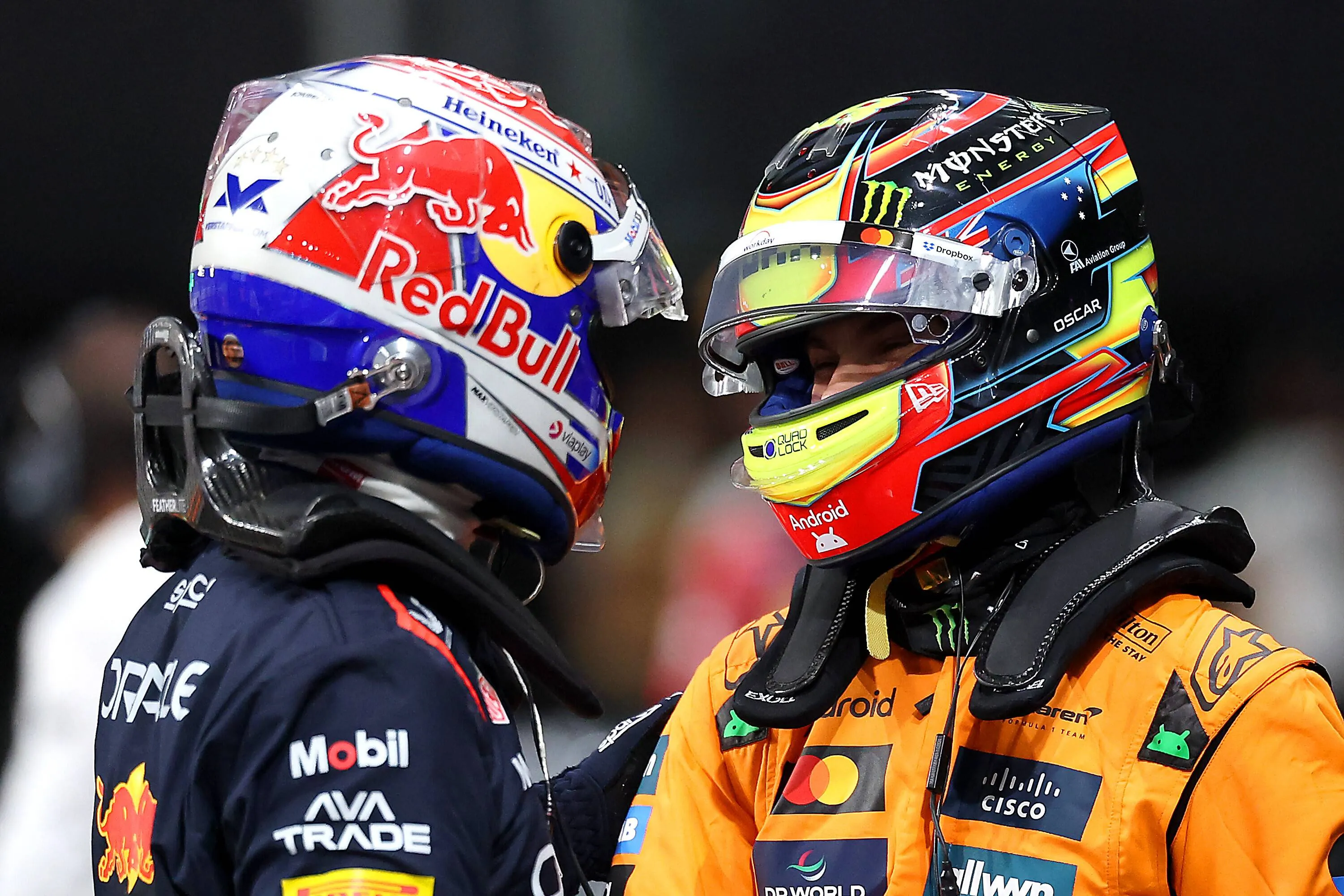 verstappen en norris in jeddah