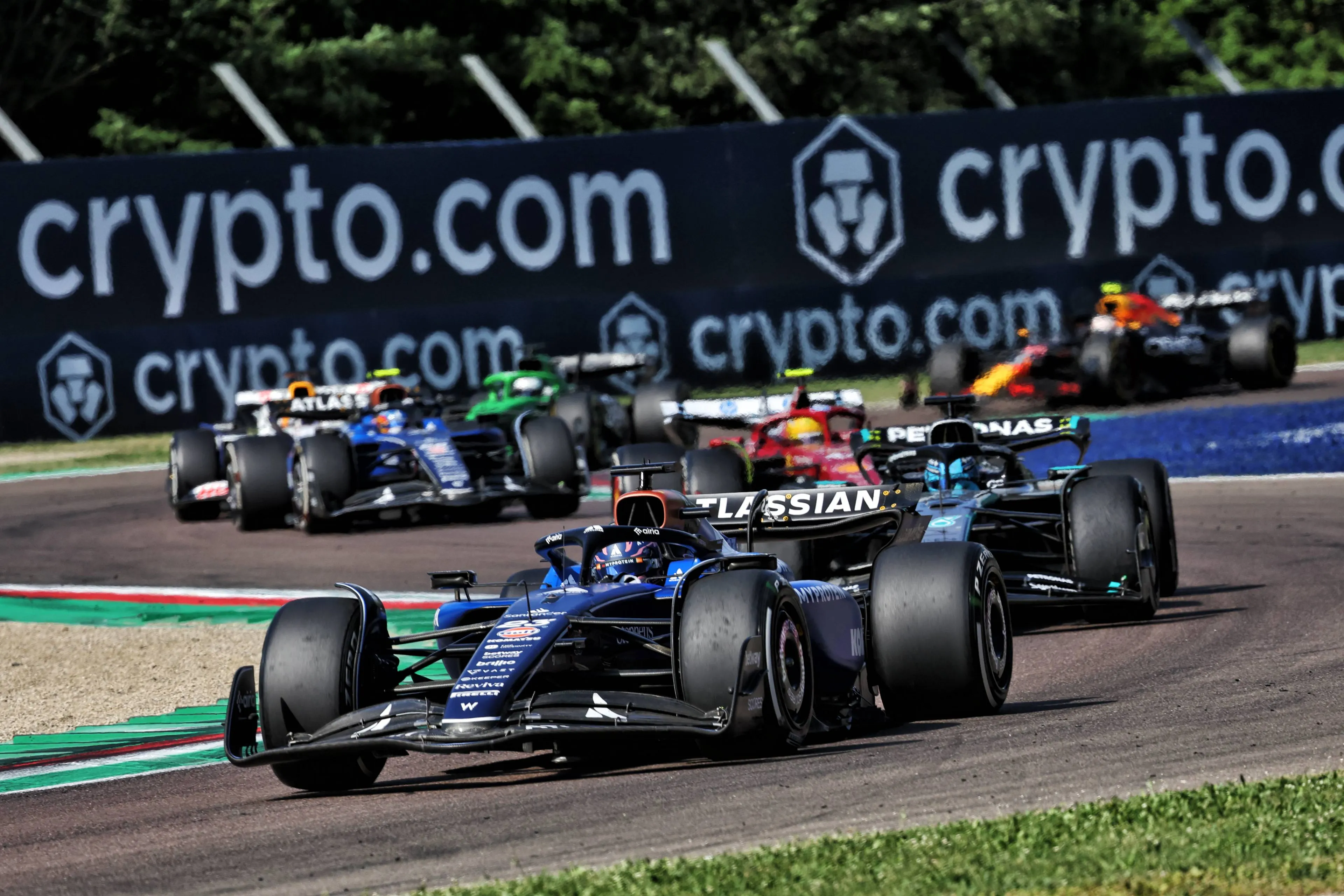 Formula 1 World Championship 2025, Round 7, Emilia Romagna Grand Prix, Autodromo Enzo e Dino Ferrari, Imola, Italy, Sunday 18 May 2025 - Alexander Albon (THA) Atlassian Williams Racing FW47.