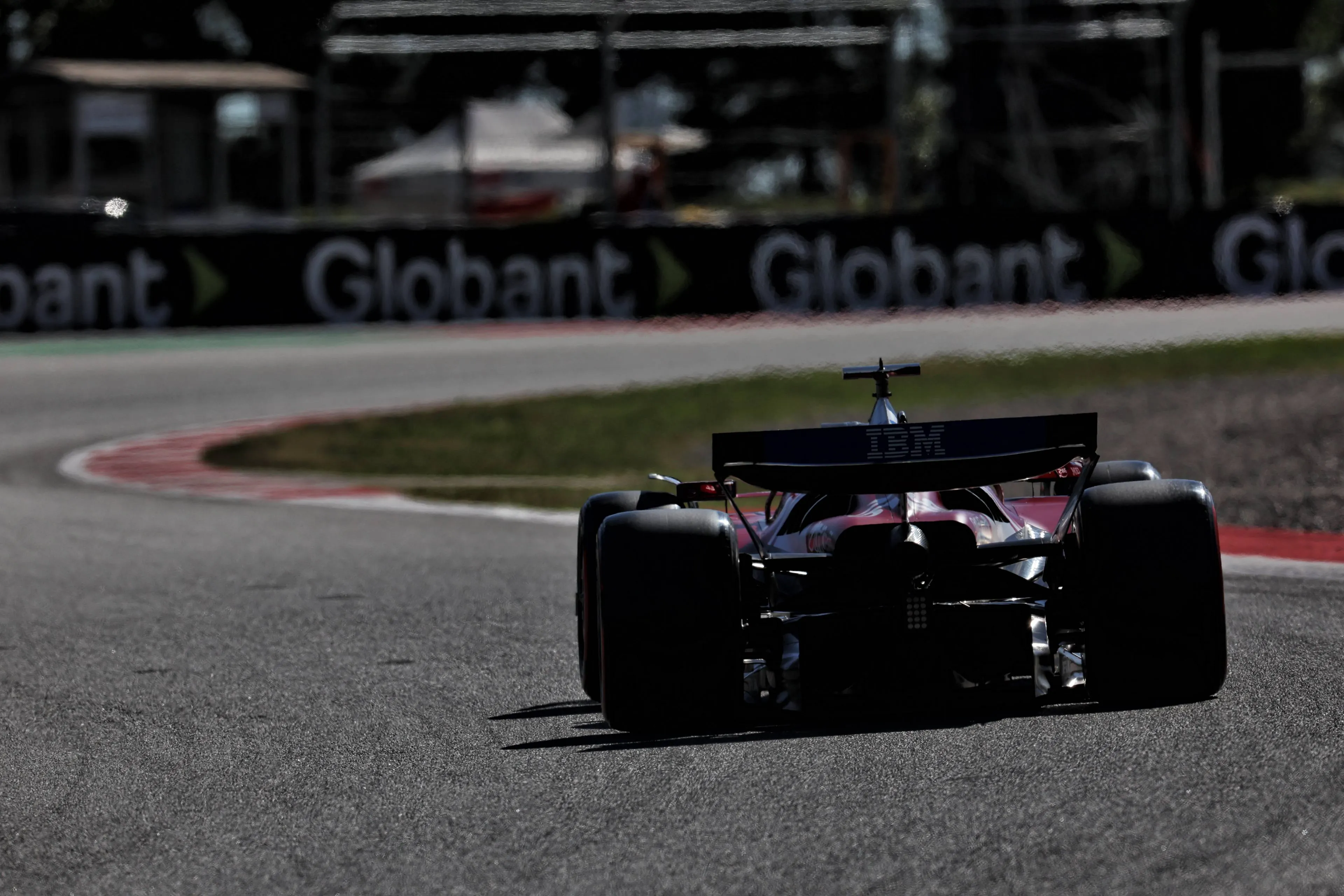 charles leclerc driving the sf 25 in spain