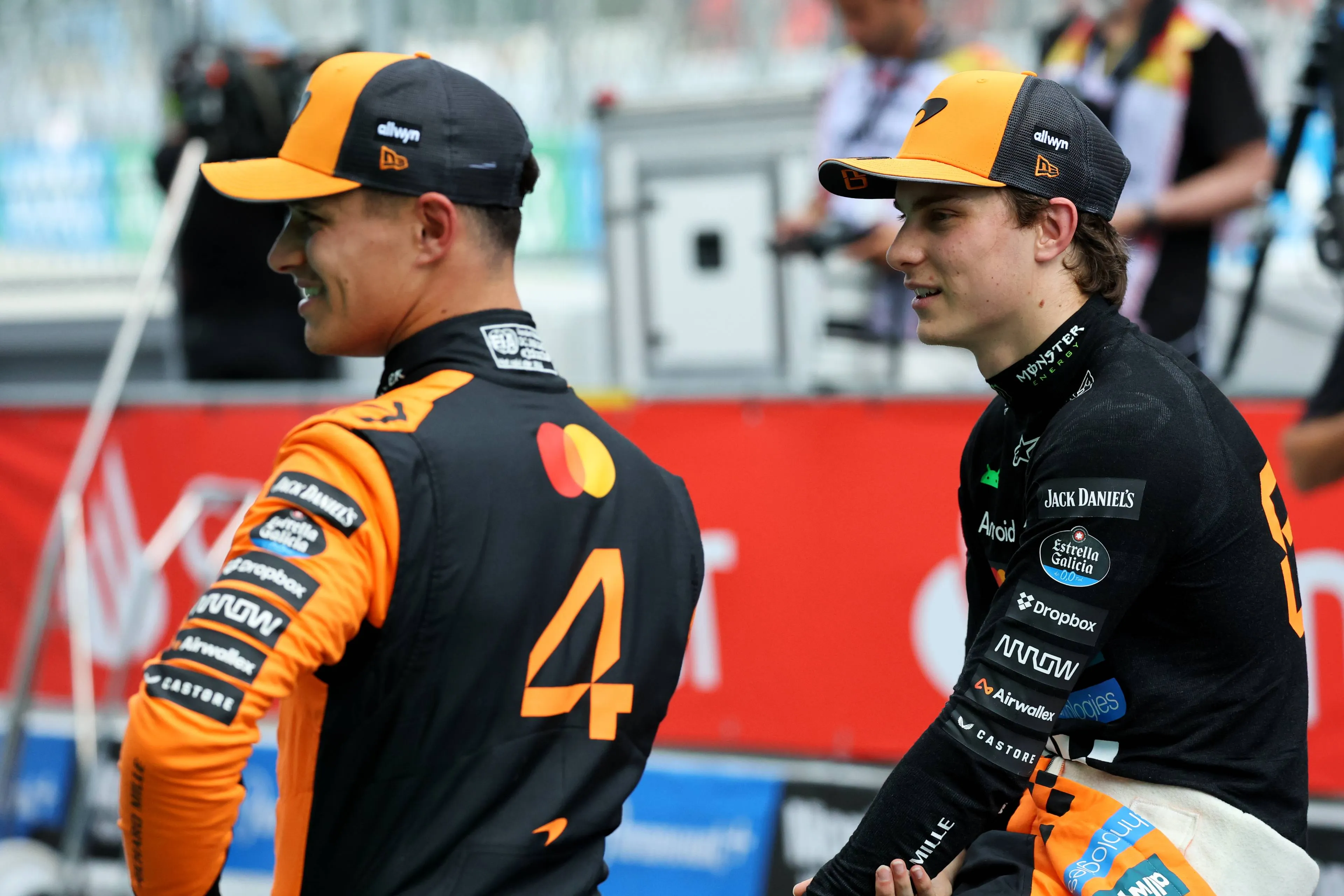norris and piastri in barcelona