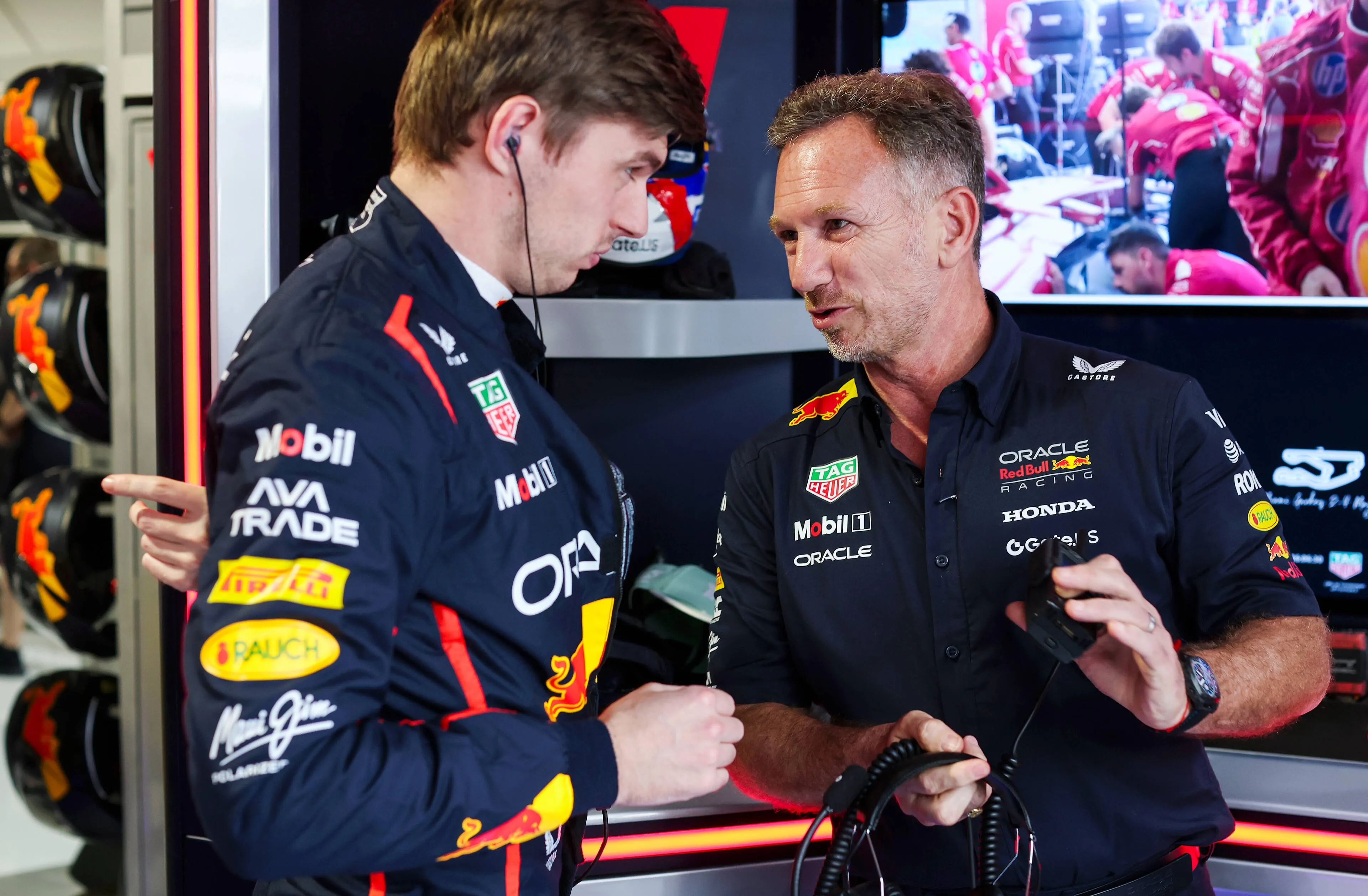 verstappen en horner in miami