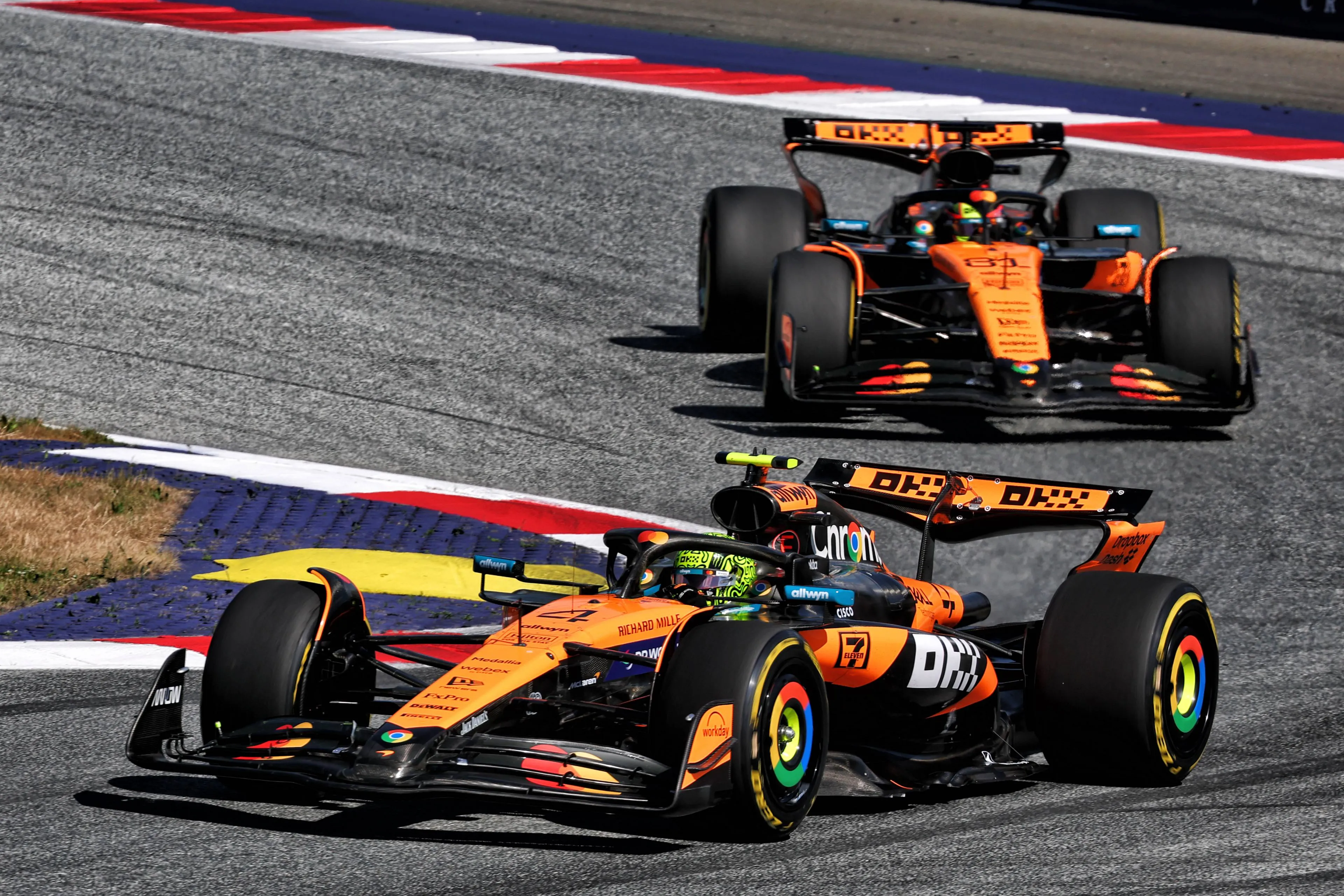 Resultados Completos F1 - GP da Áustria | Norris supera Piastre em intensa batalha; Verstappen não completou a etapa