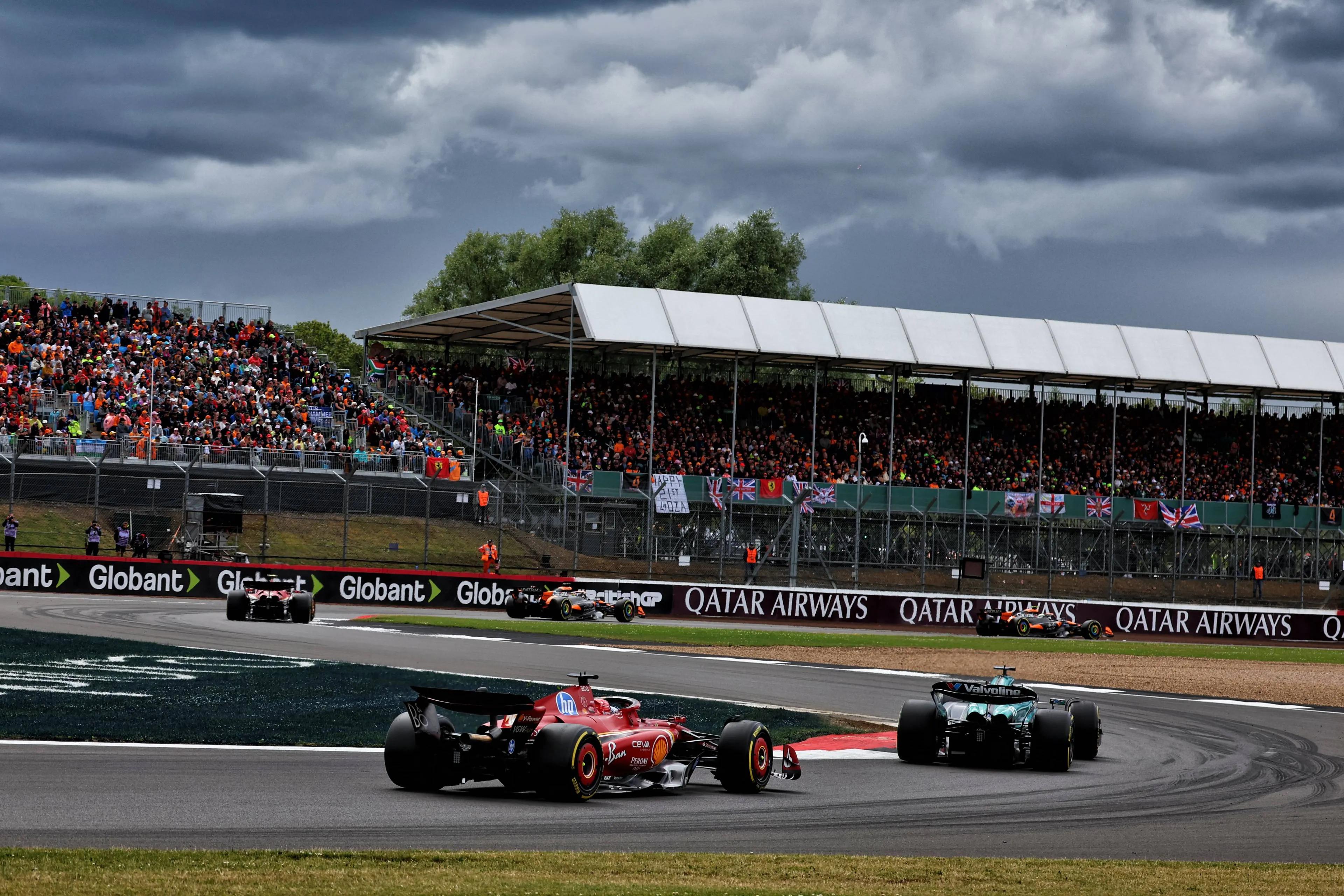 charles leclerc at the british grand prix