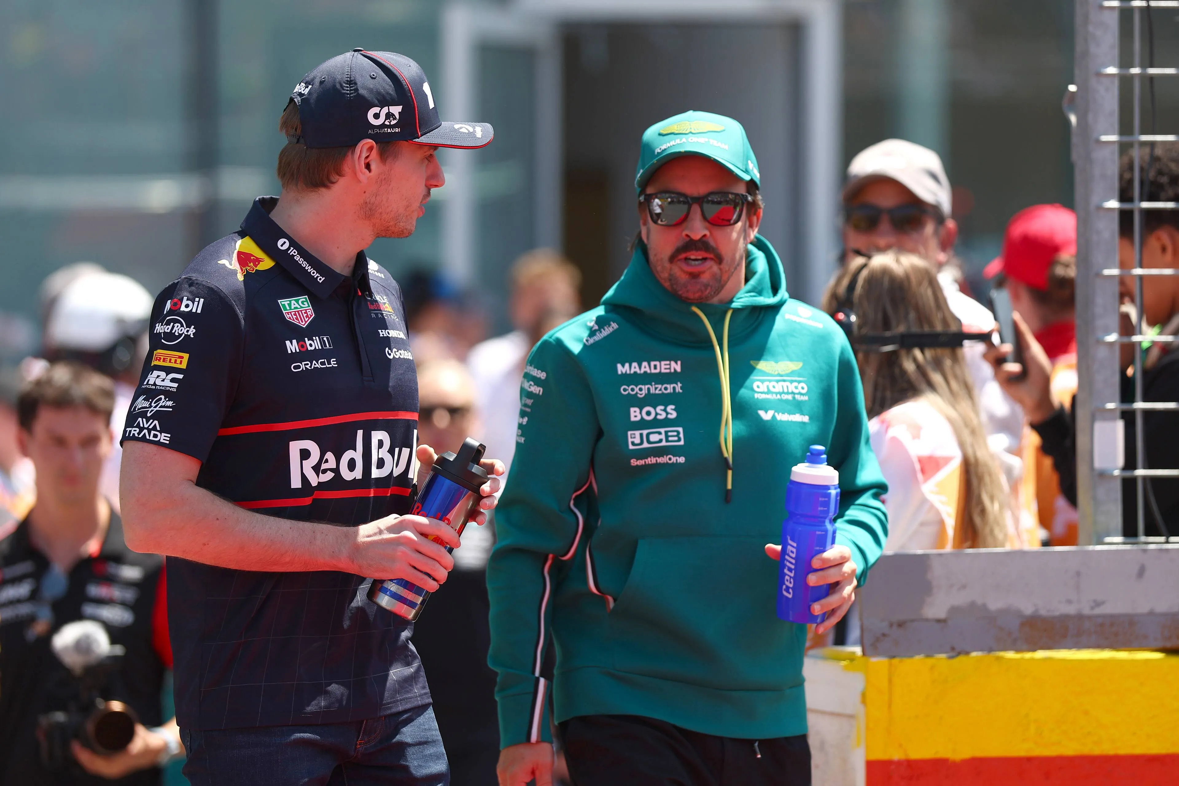 fernando alonso en max verstappen