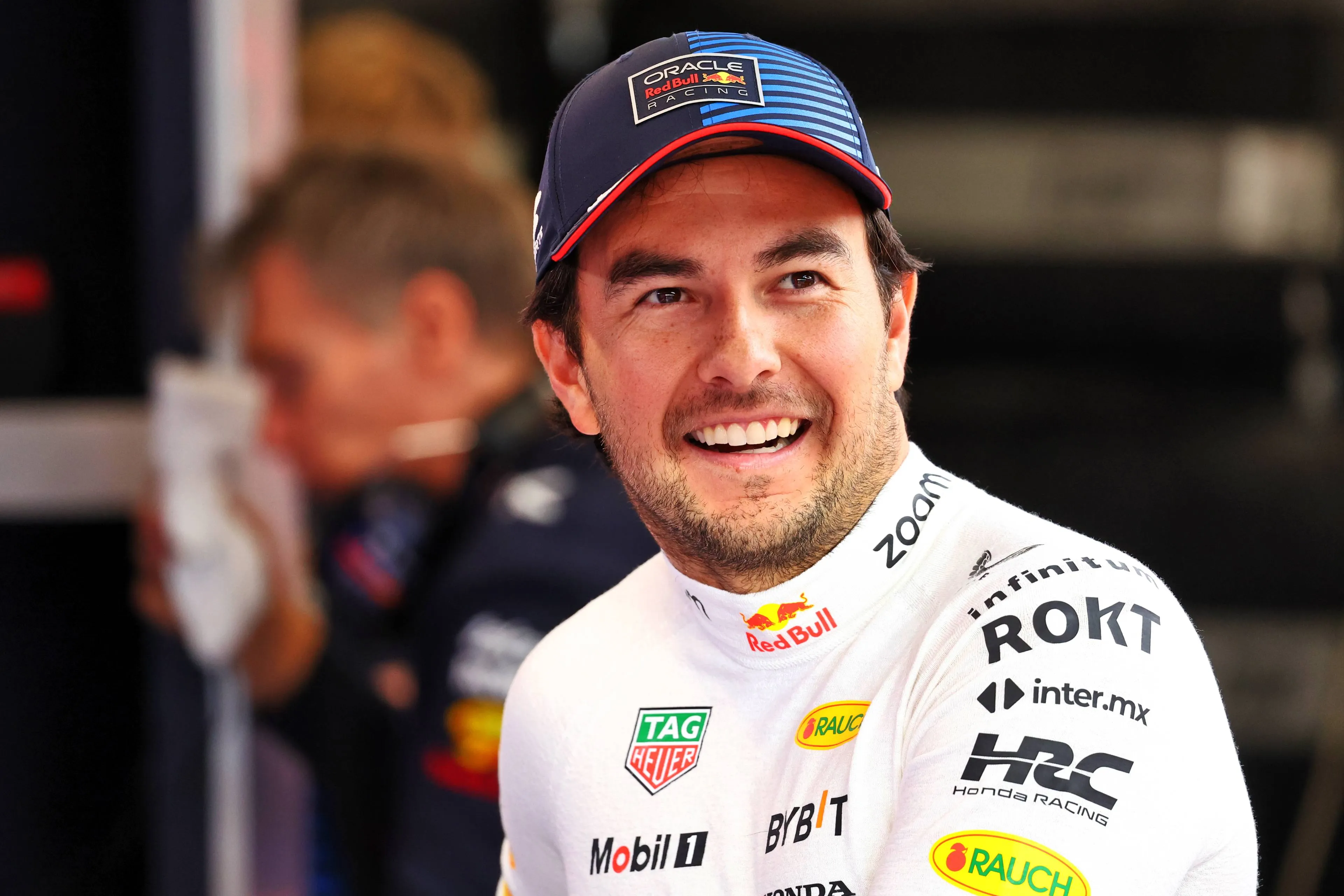 lachende sergio perez