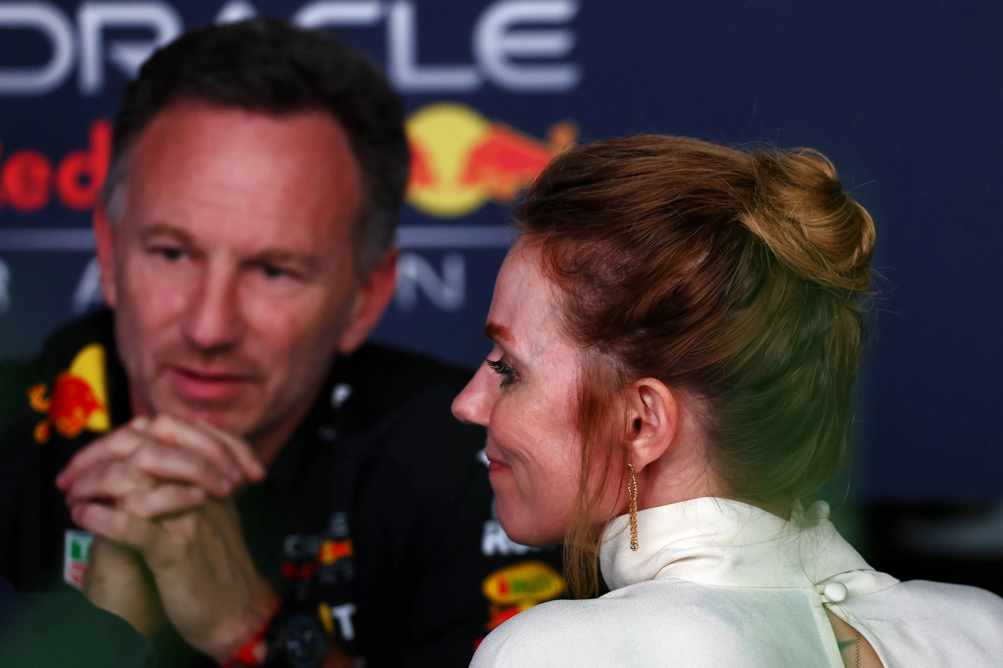 Christian Horner and wife Geri Halliwell-Horner