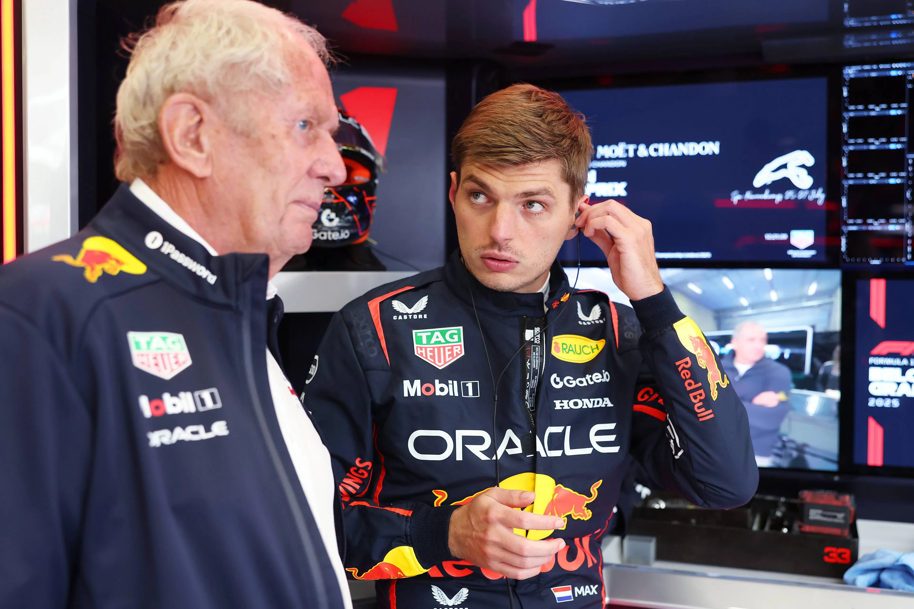 Helmut Marko en Max Verstappen