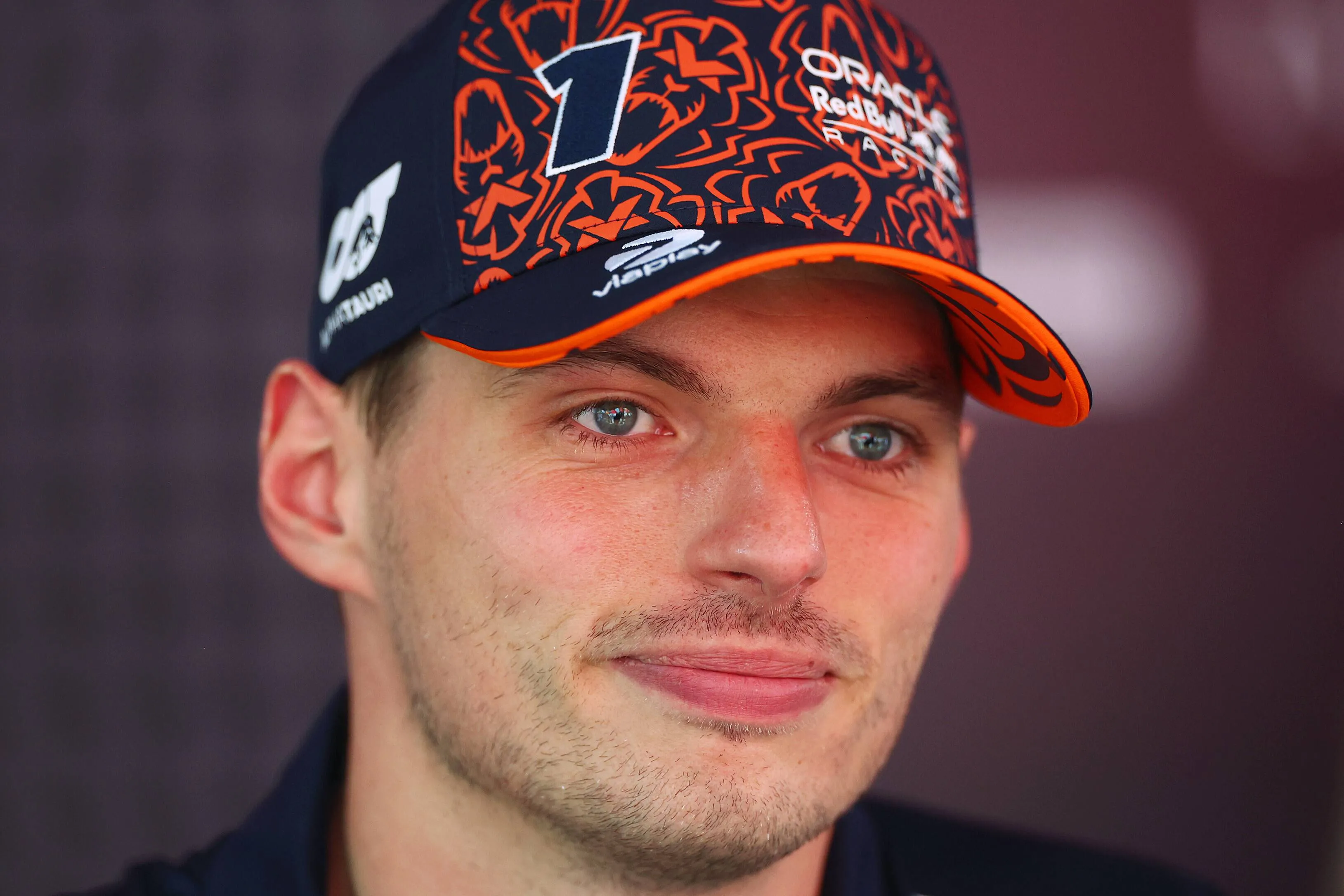 Lachende Max Verstappen