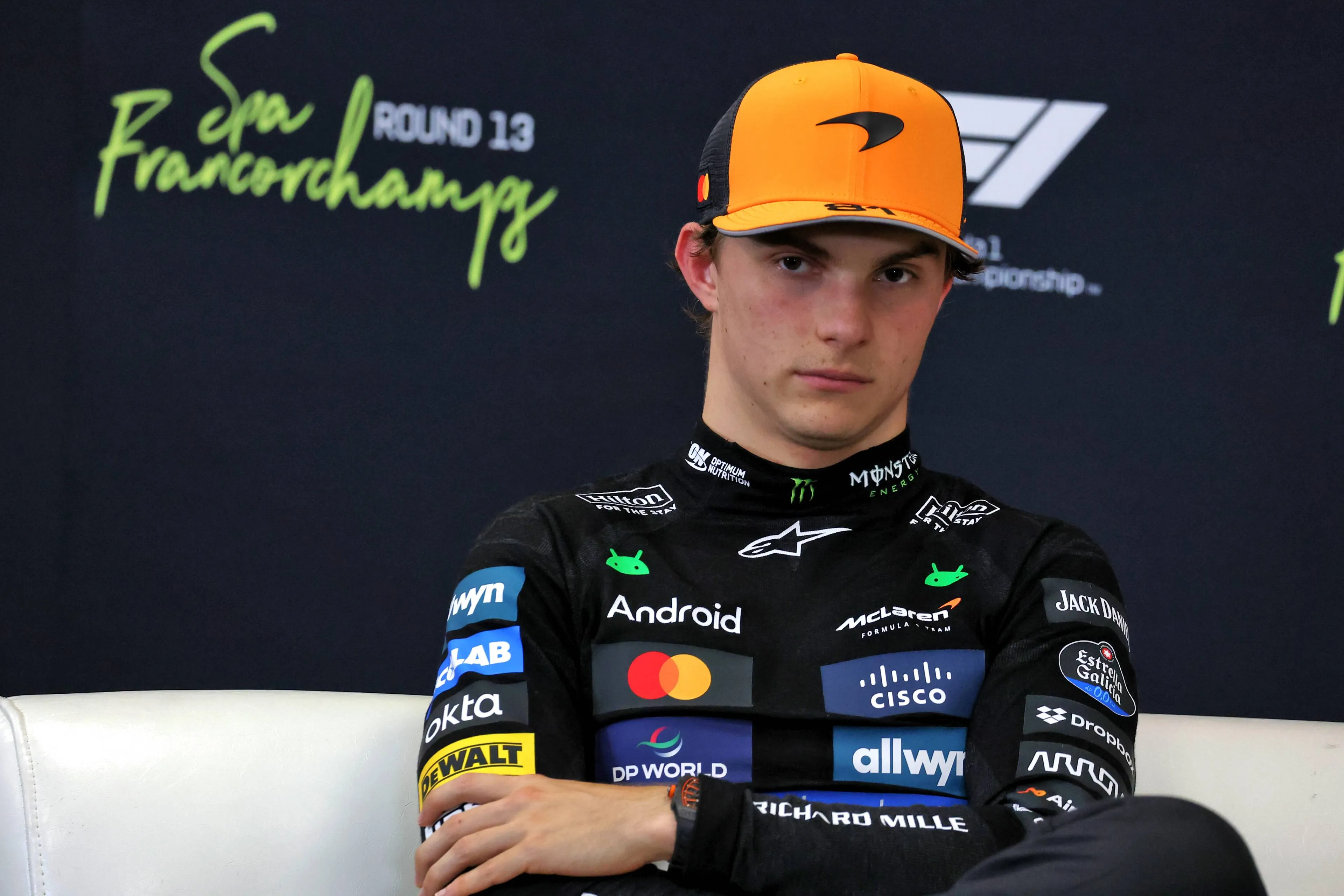 Oscar Piastri at the post-sprint press conference