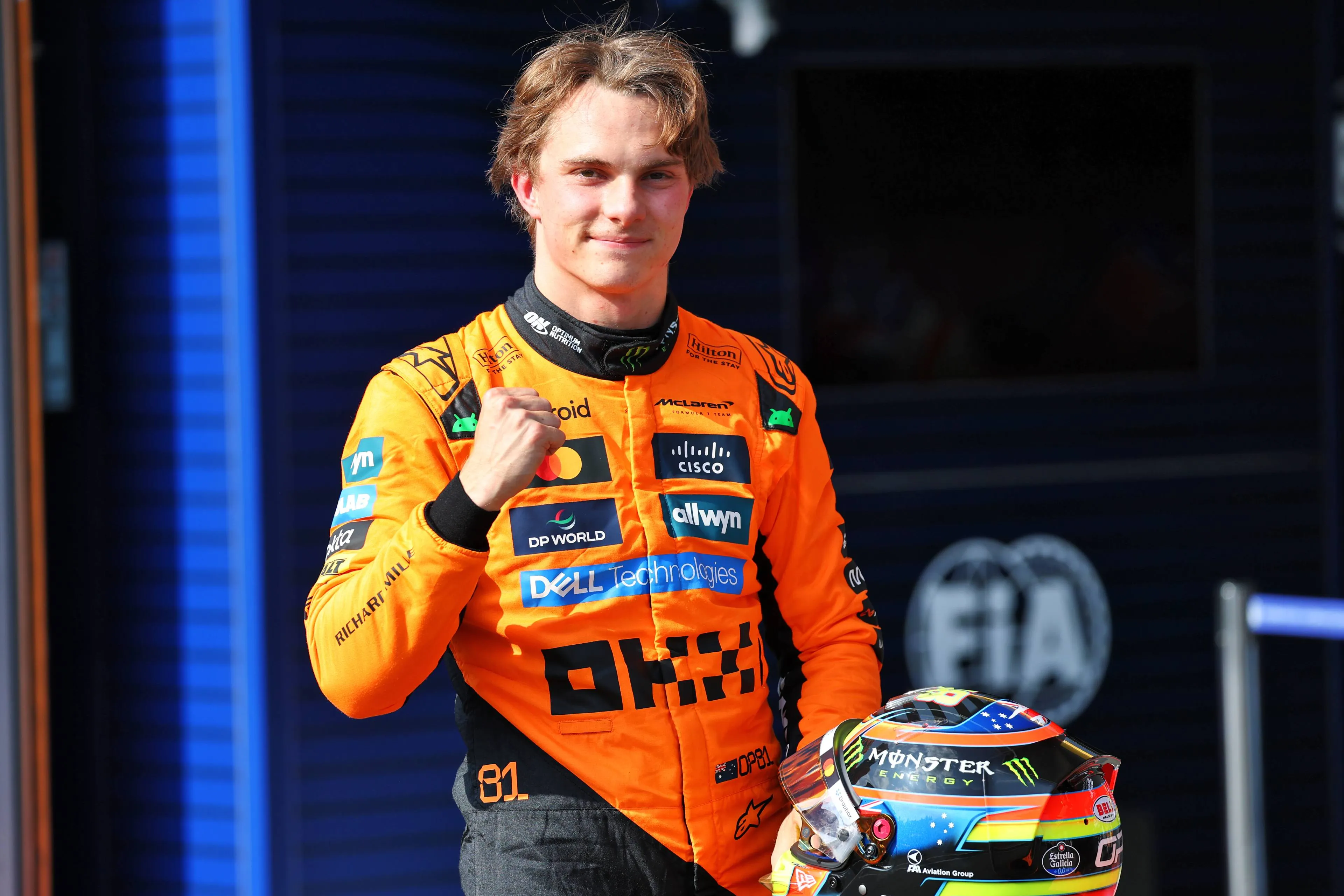 Oscar Piastri takes sprint pole at Spa