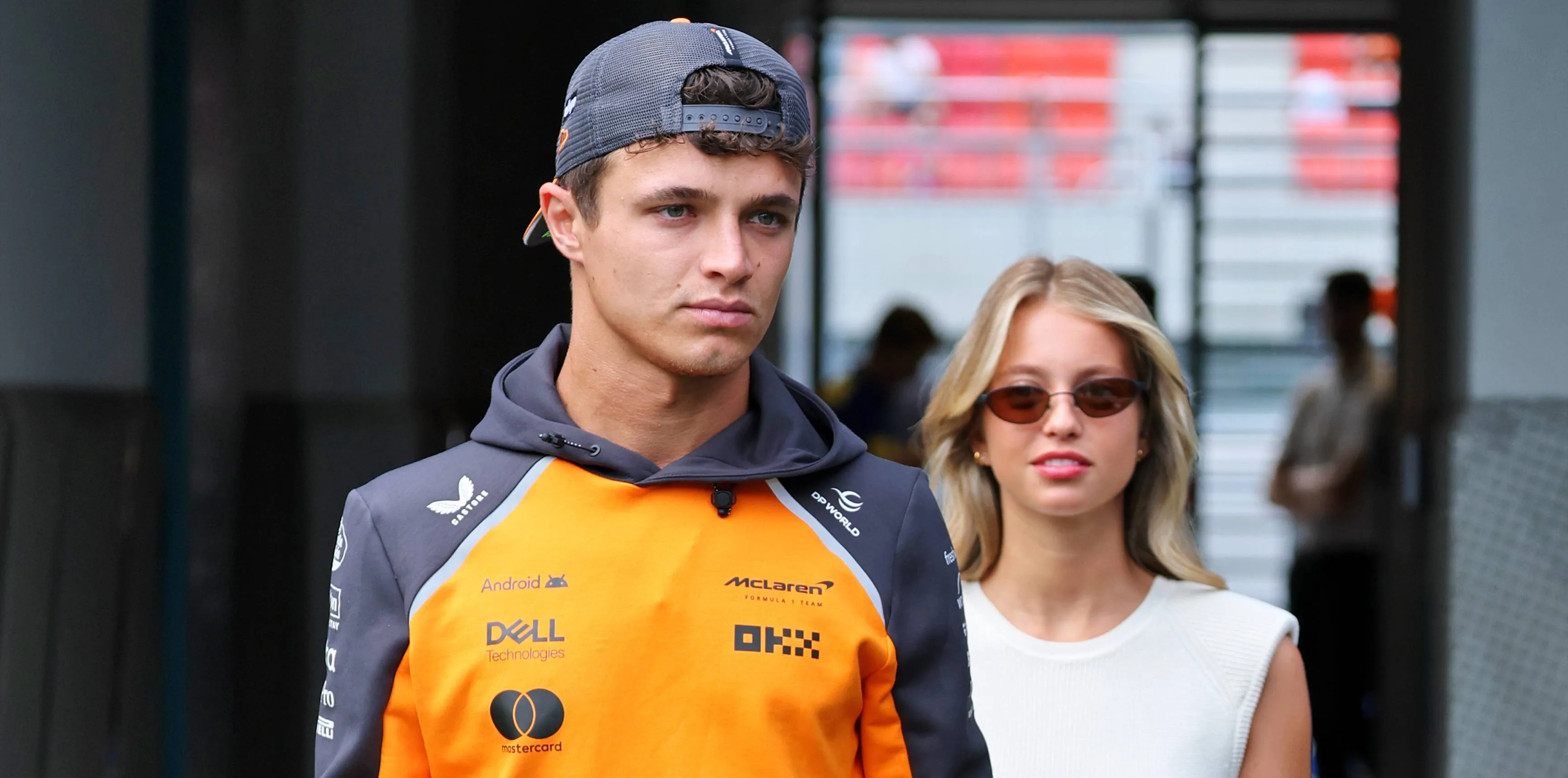Lando Norris and Margarida Corceiro