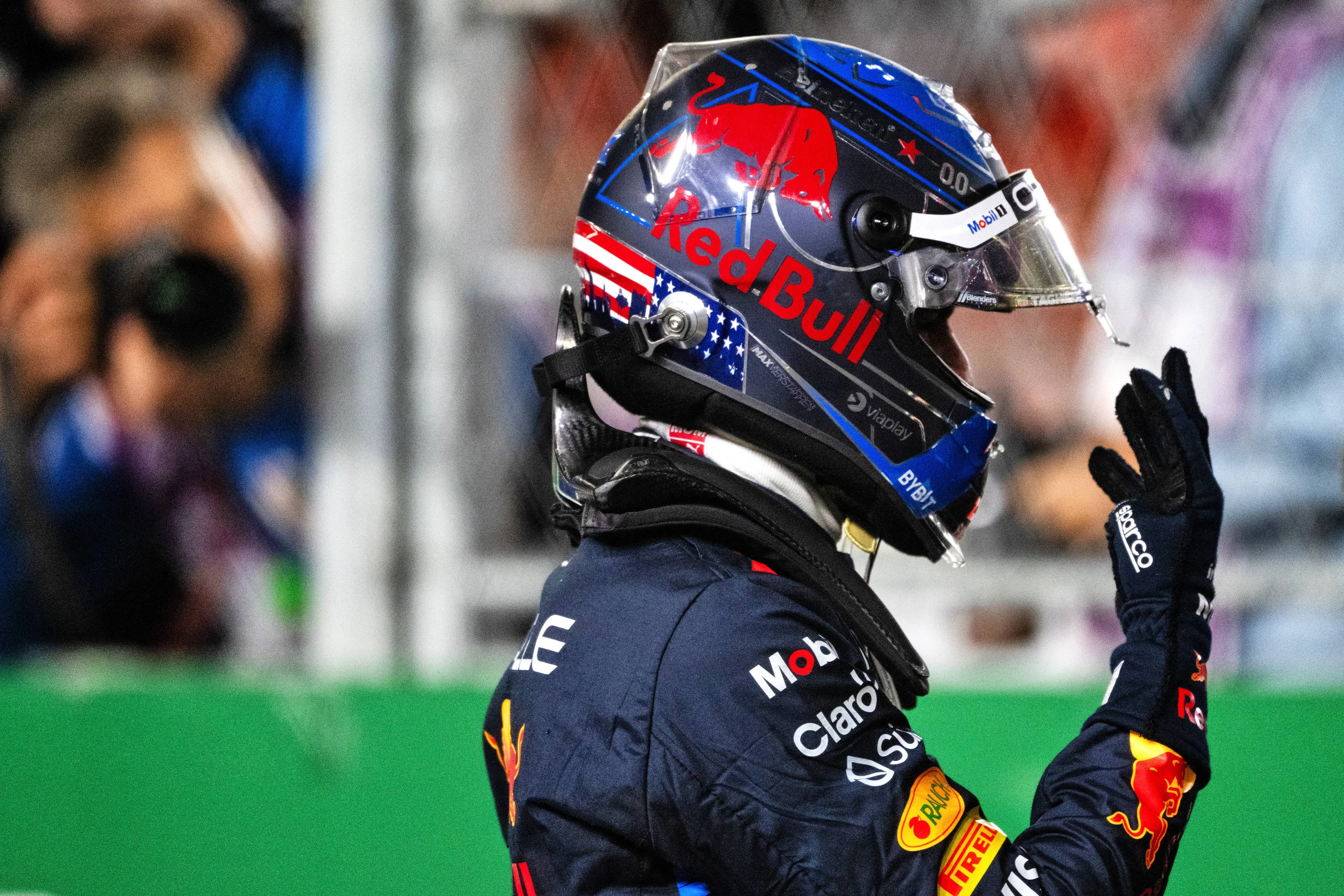 Max Verstappen bij de 2024 Las Vegas Grand Prix