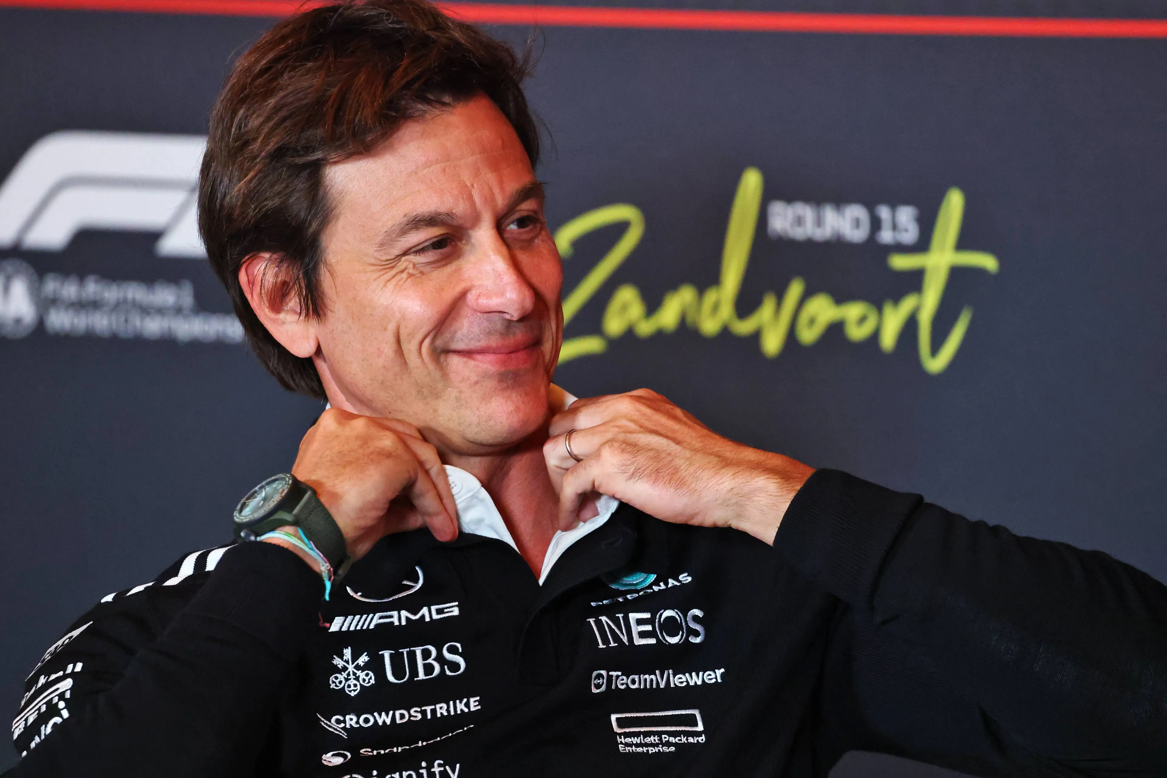 Toto Wolff in de persconferentie Zandvoort