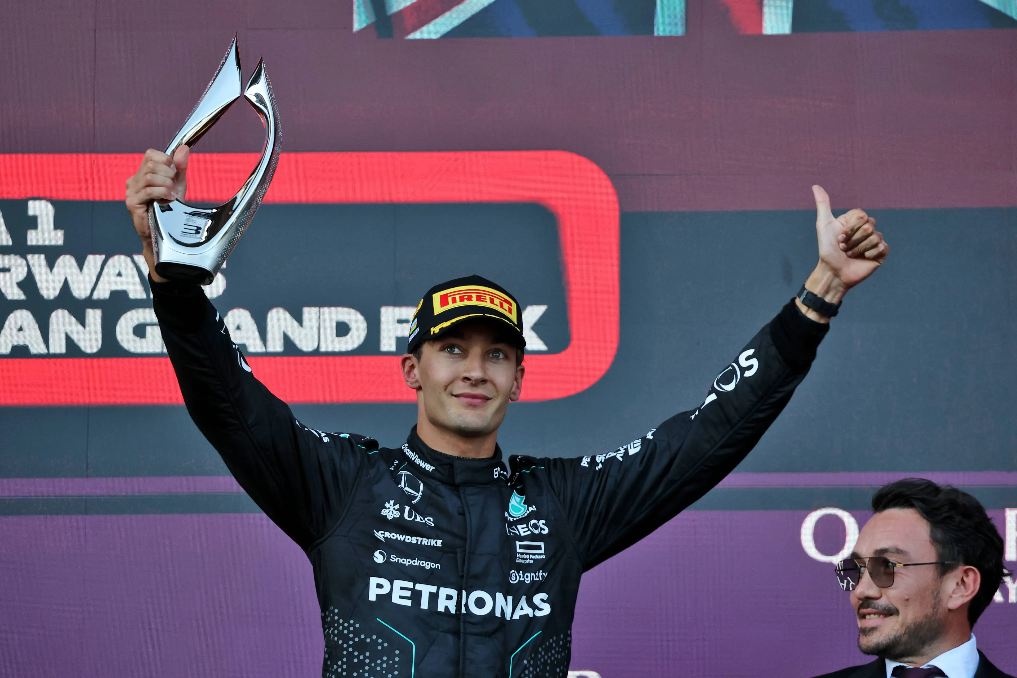 mercedes-russell-podium-azerbaijan-grand-prix