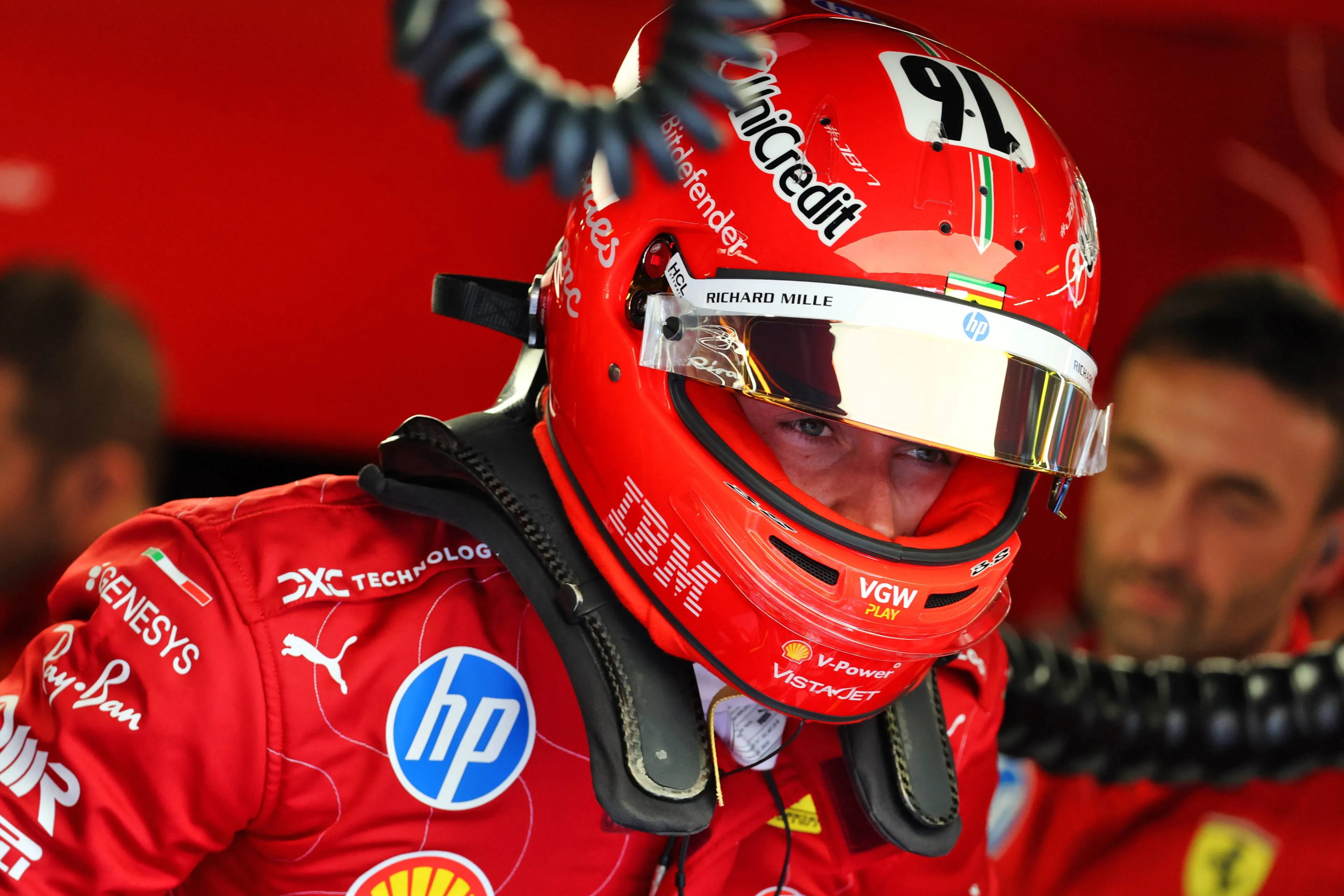 Charles Leclerc in Monza