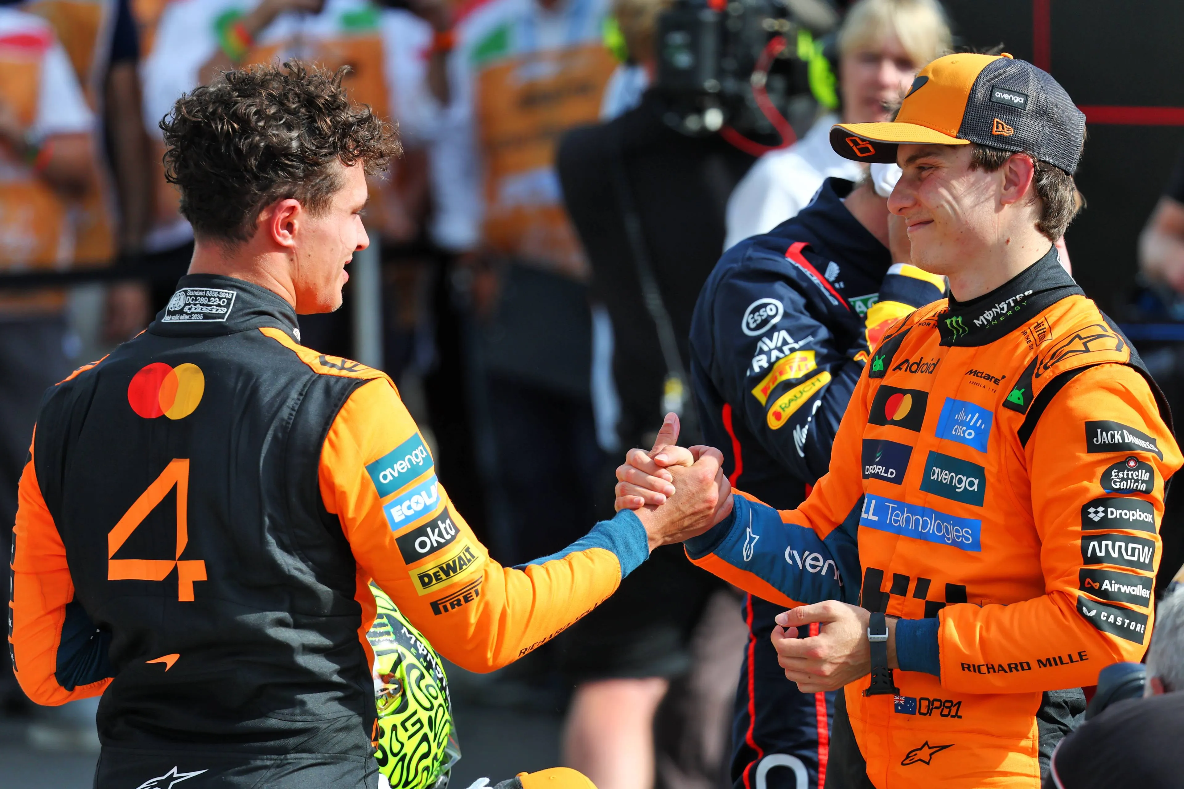 Norris and Piastri after Italian GP