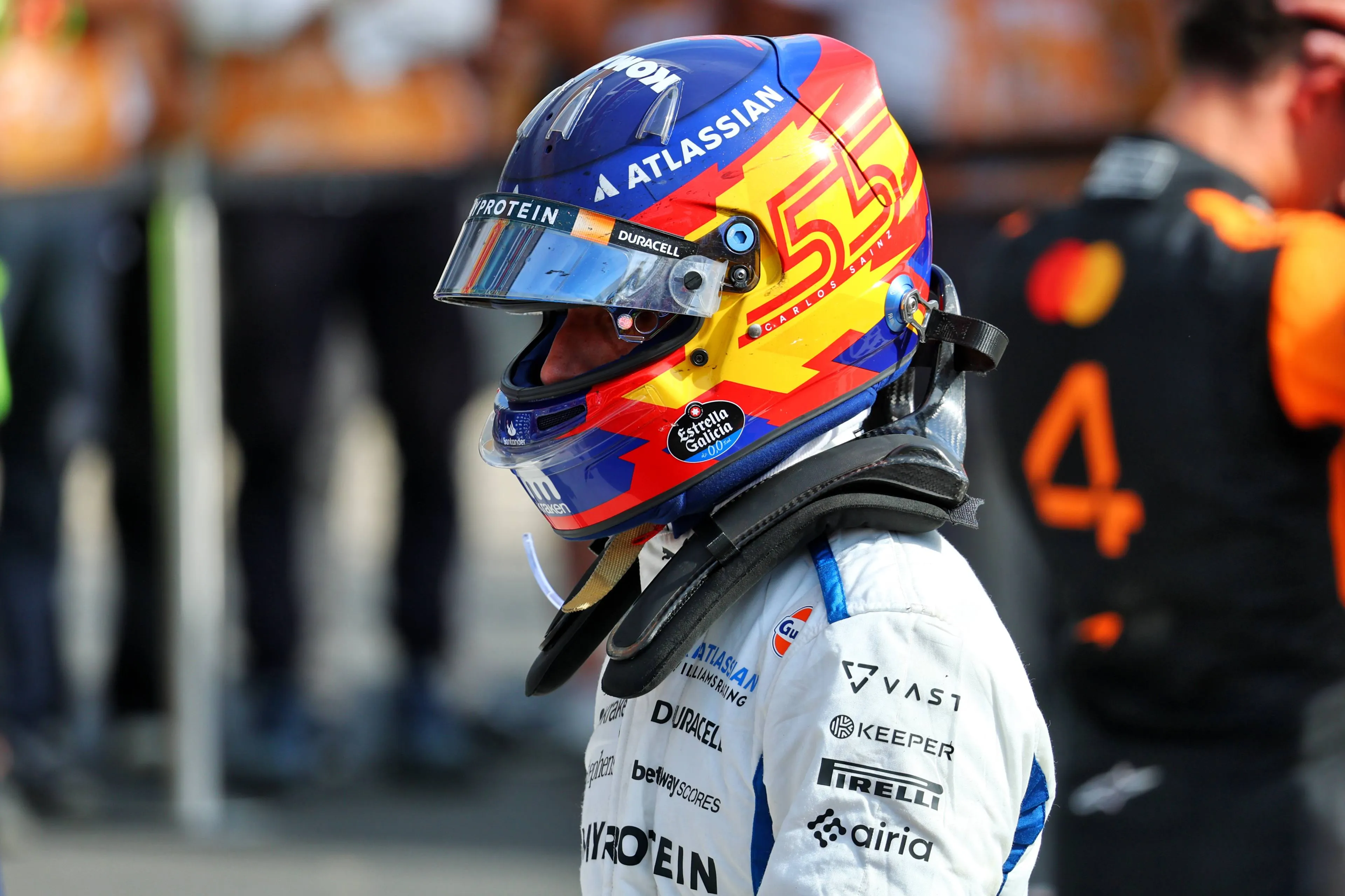 Carlos Sainz after qualifying for the Italian Grand Prix