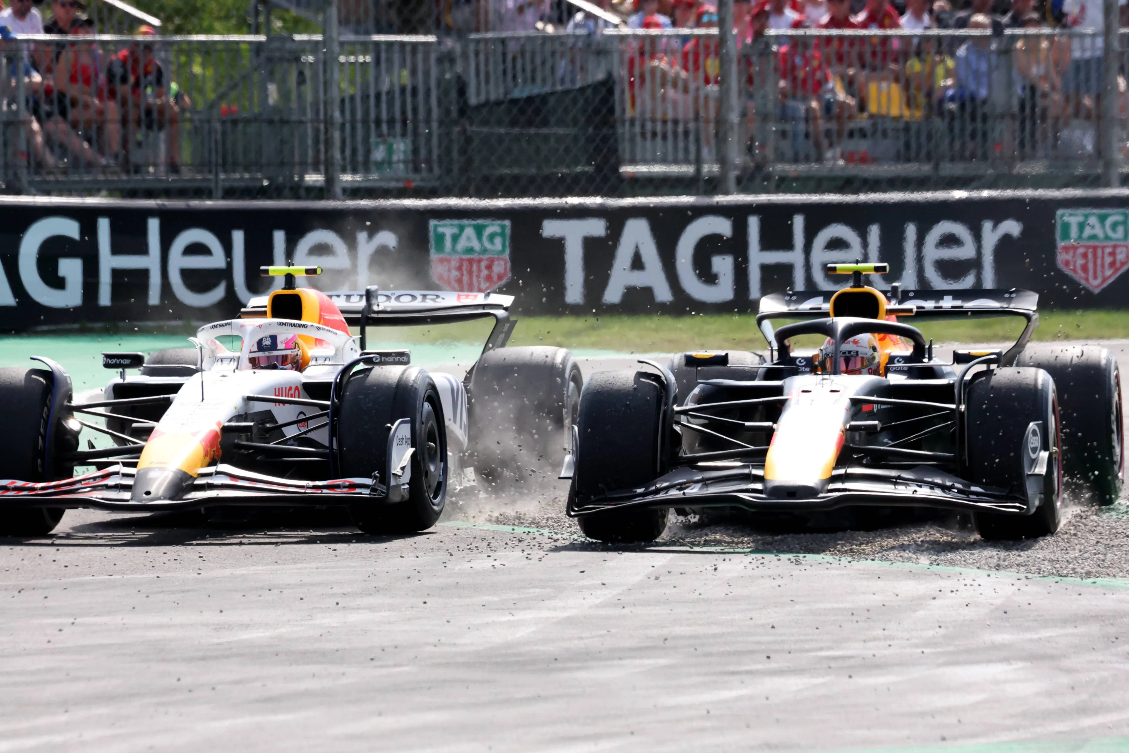 Tsunoda and Lawson crash in Monza