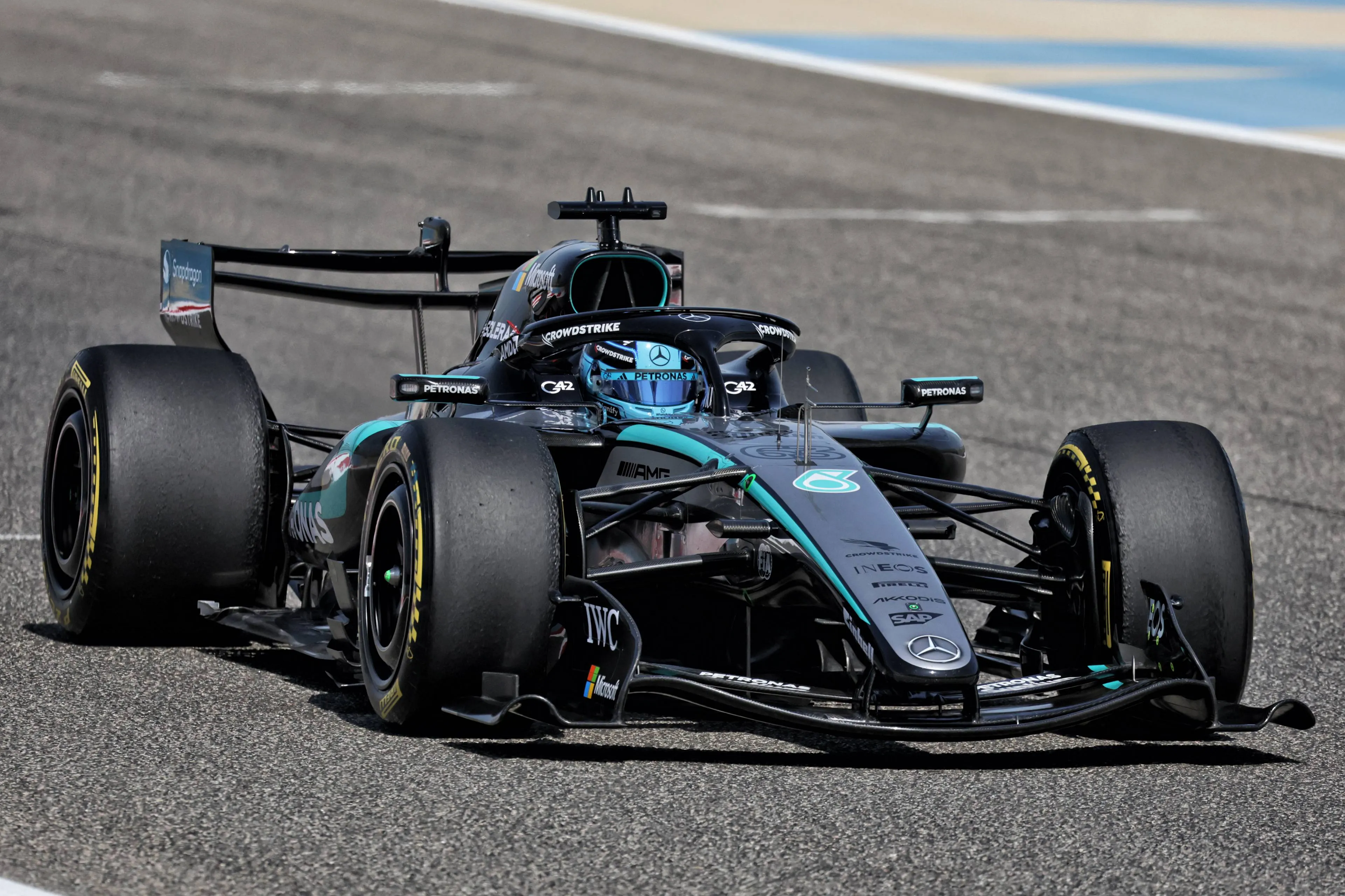 Mercedes winner of the first test week