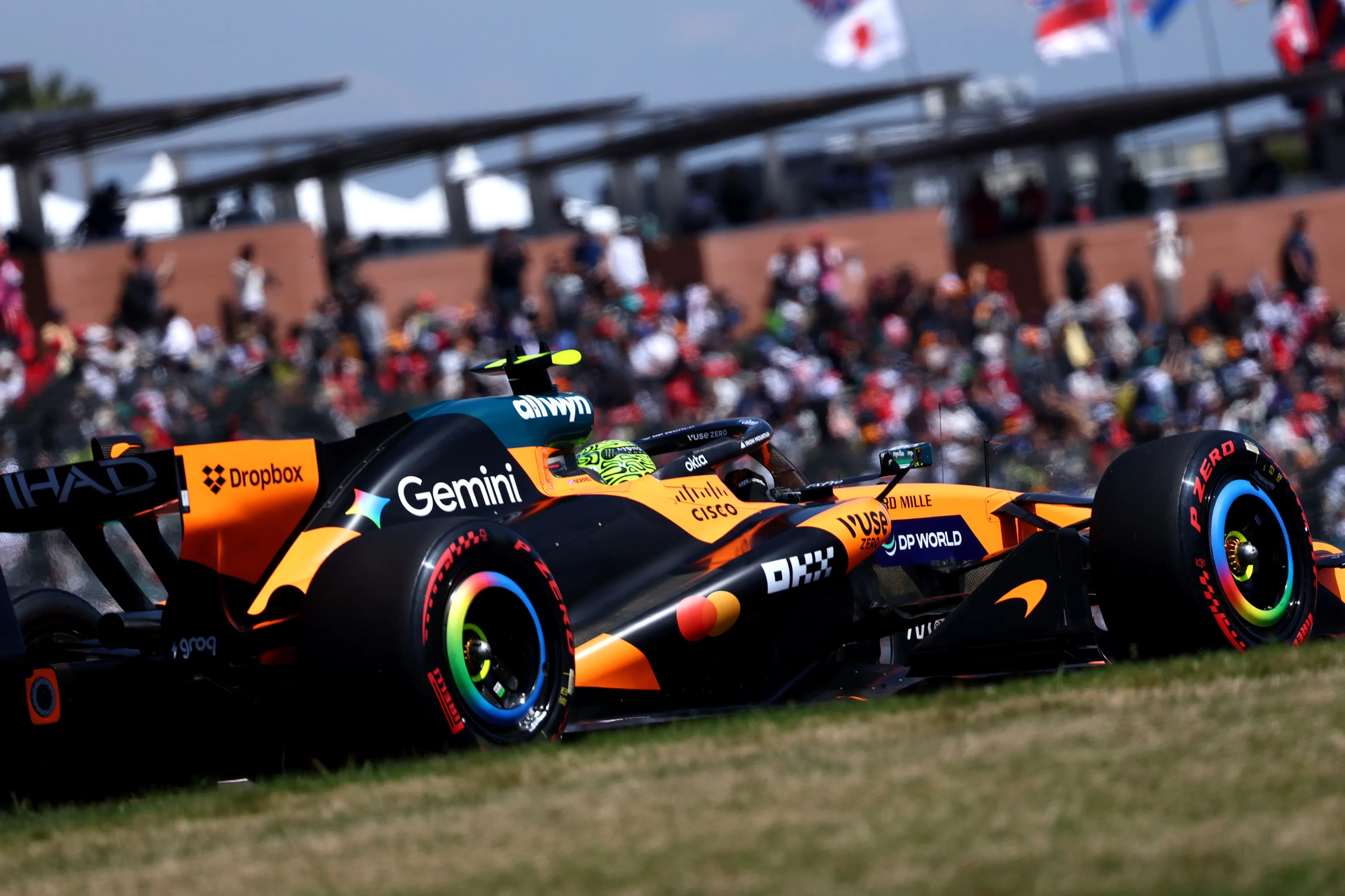 Norris tijdens VT2 in Suzuka - 2026